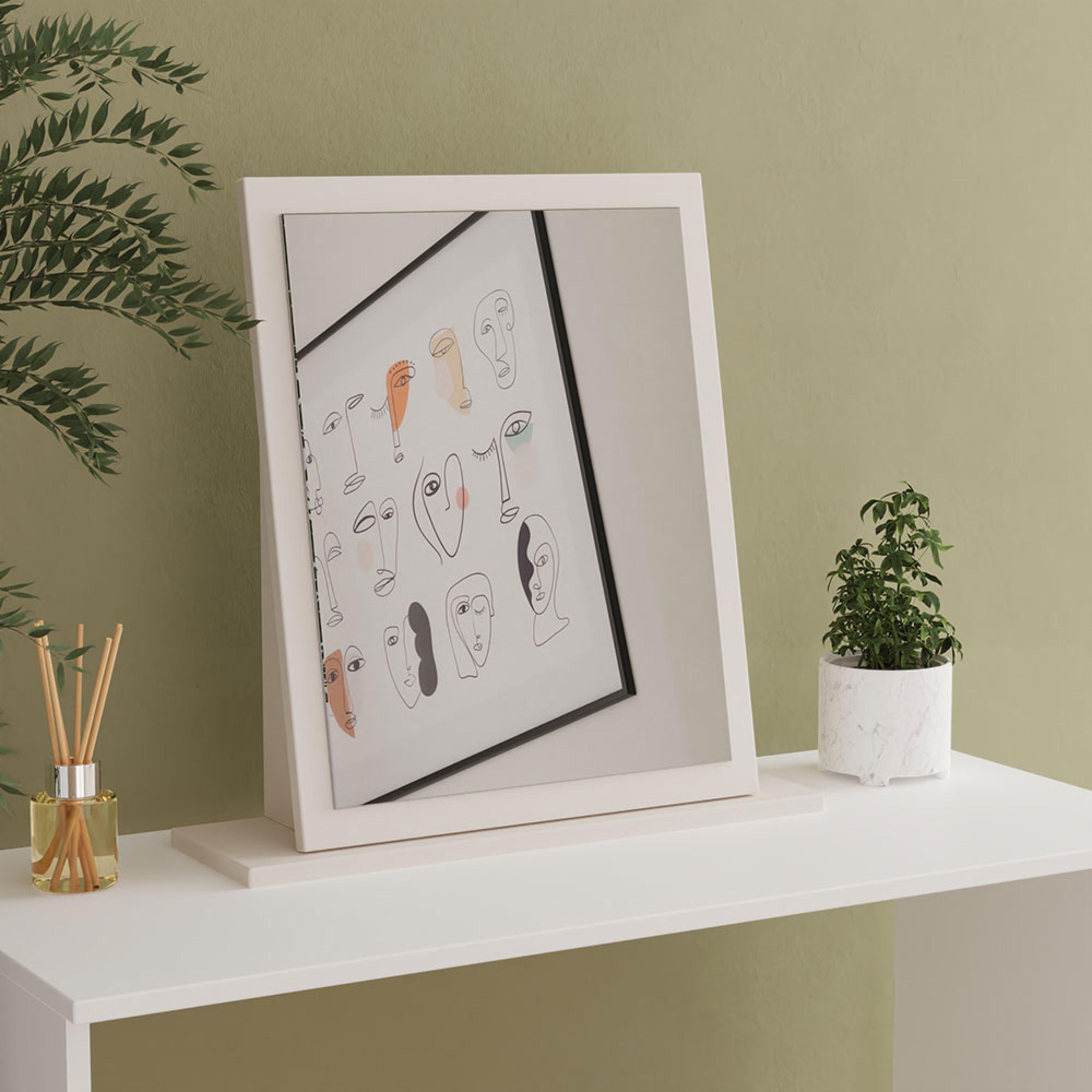 Milan Dressing Mirror - Cashmere Gloss