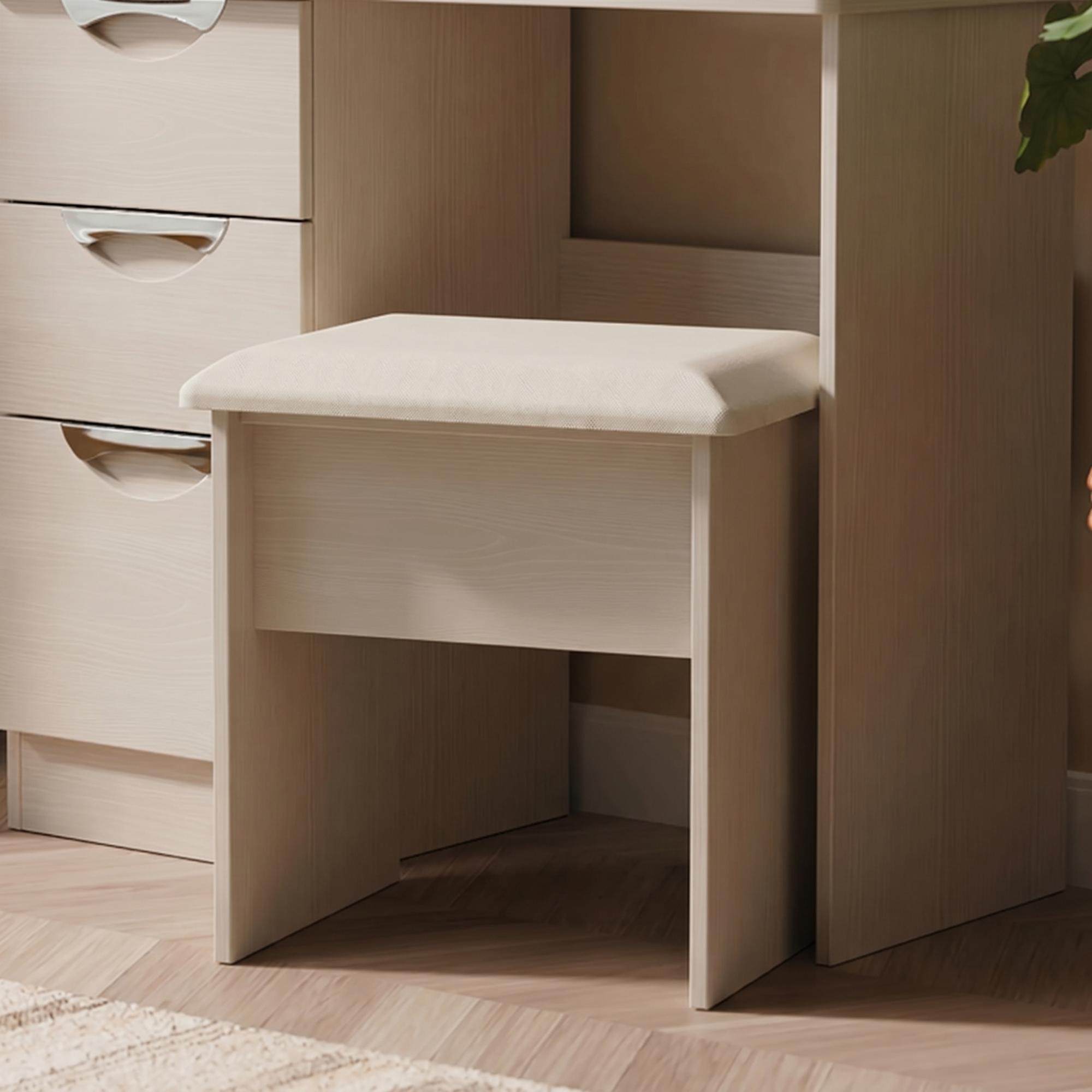 York Dressing Stool - Padded - Cashmere