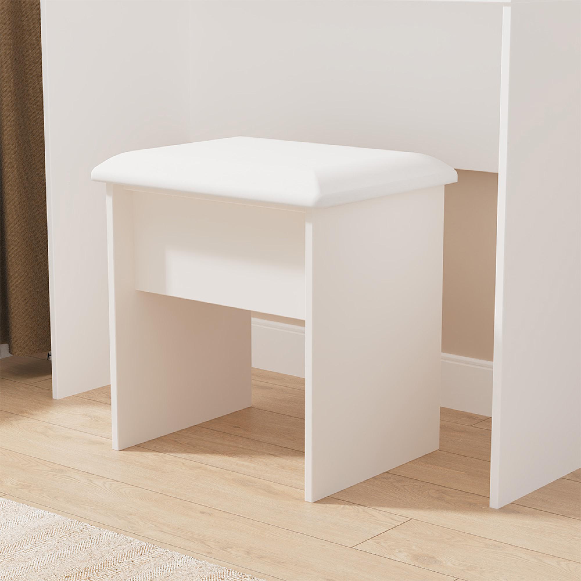 Sussex Padded Dressing Stool - Cashmere