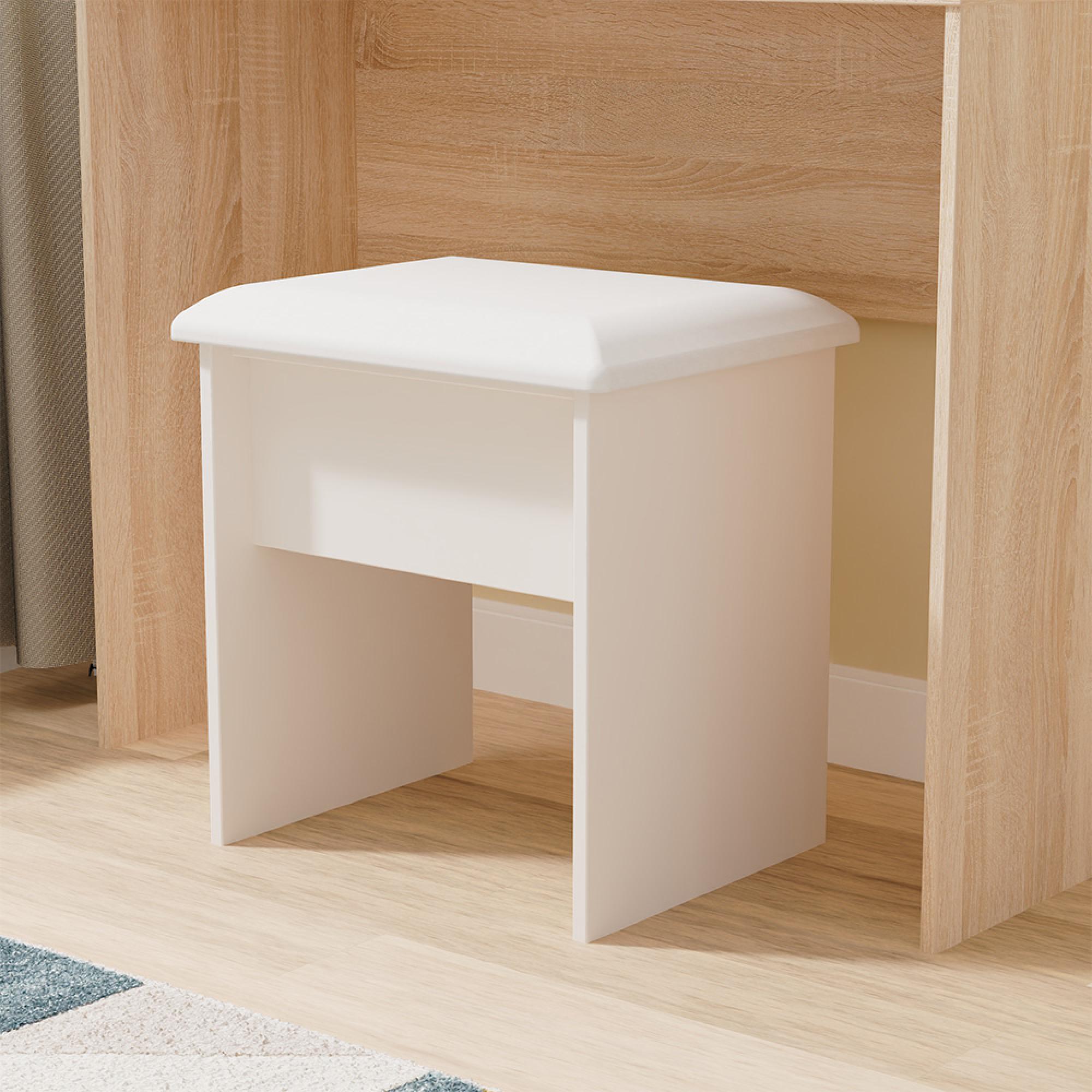 Norfolk Dressing Stool - Padded - Cashmere