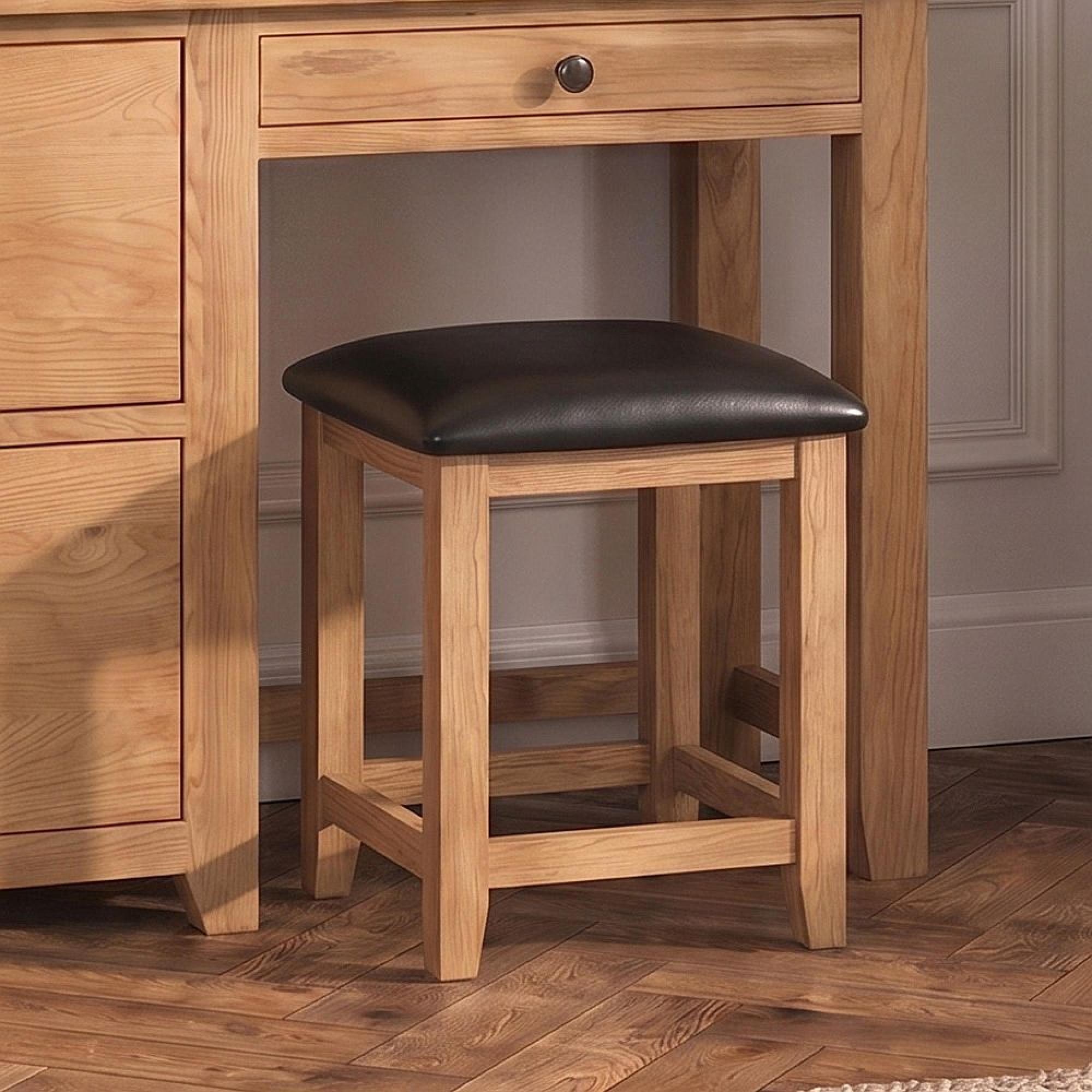 Appleby Dressing Stool - Petite Oak