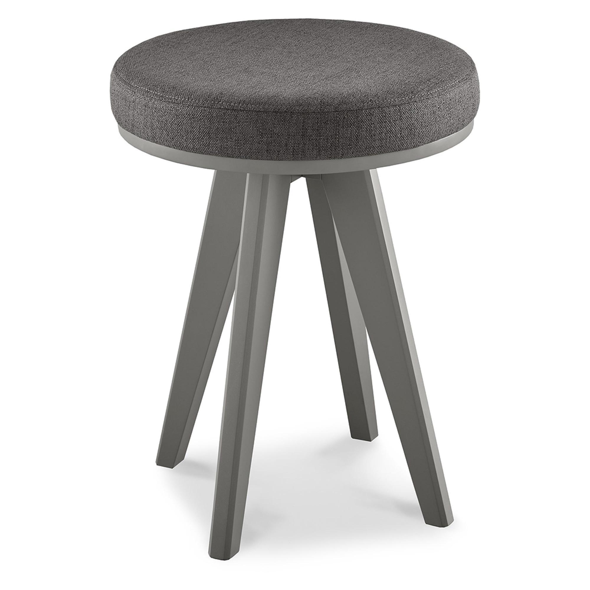 Brunel Scandi Oak & Dark Grey Stool