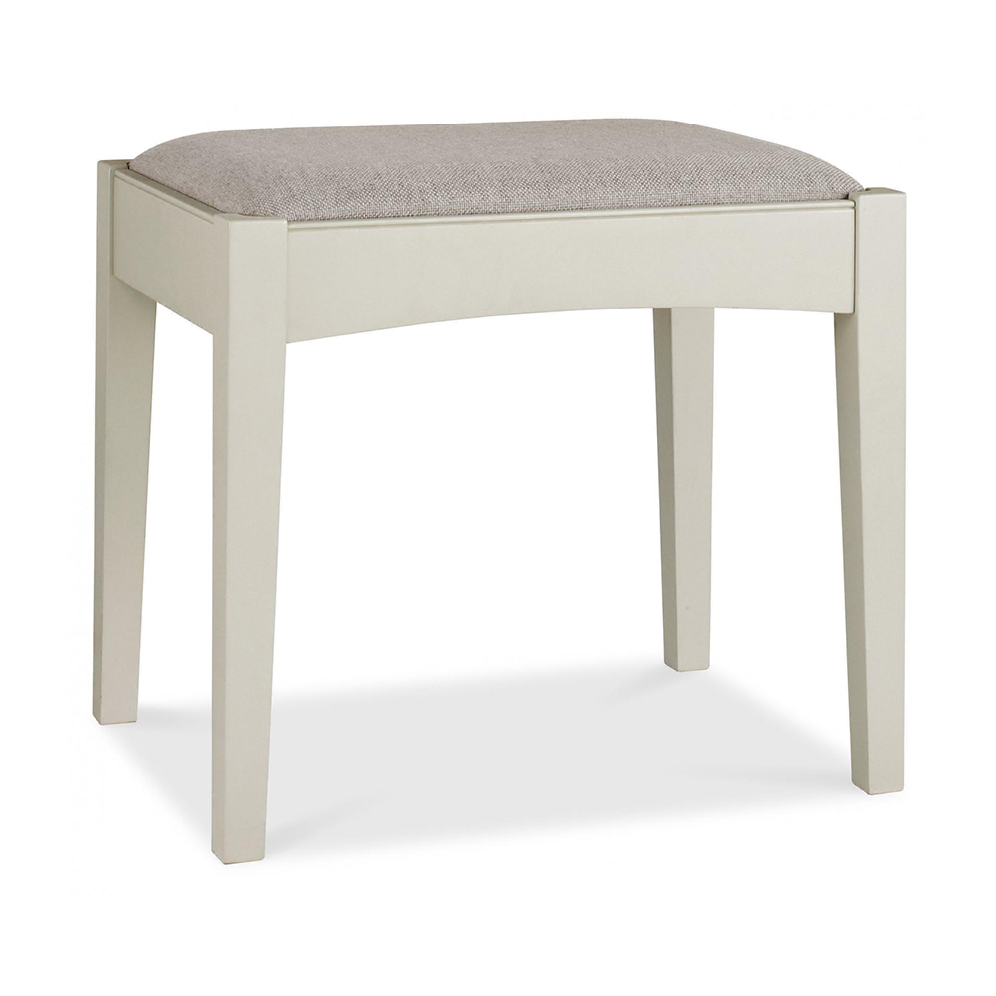 Hampstead Soft Grey Stool - Pebble Grey Fabric