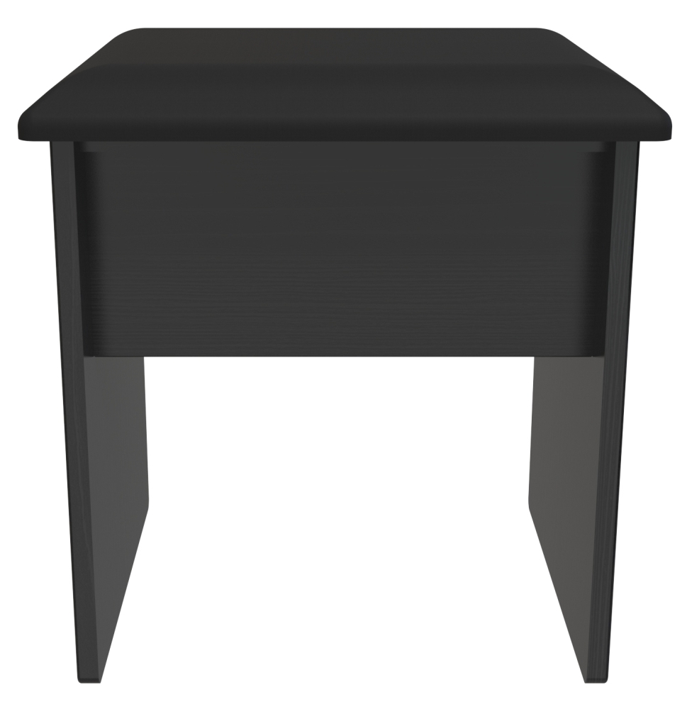 Black Ash Dressing Stool - Padded