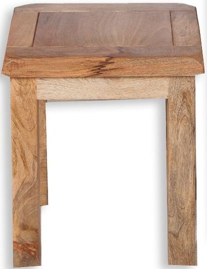 Bombay Dressing Stool - Solid Mango Wood