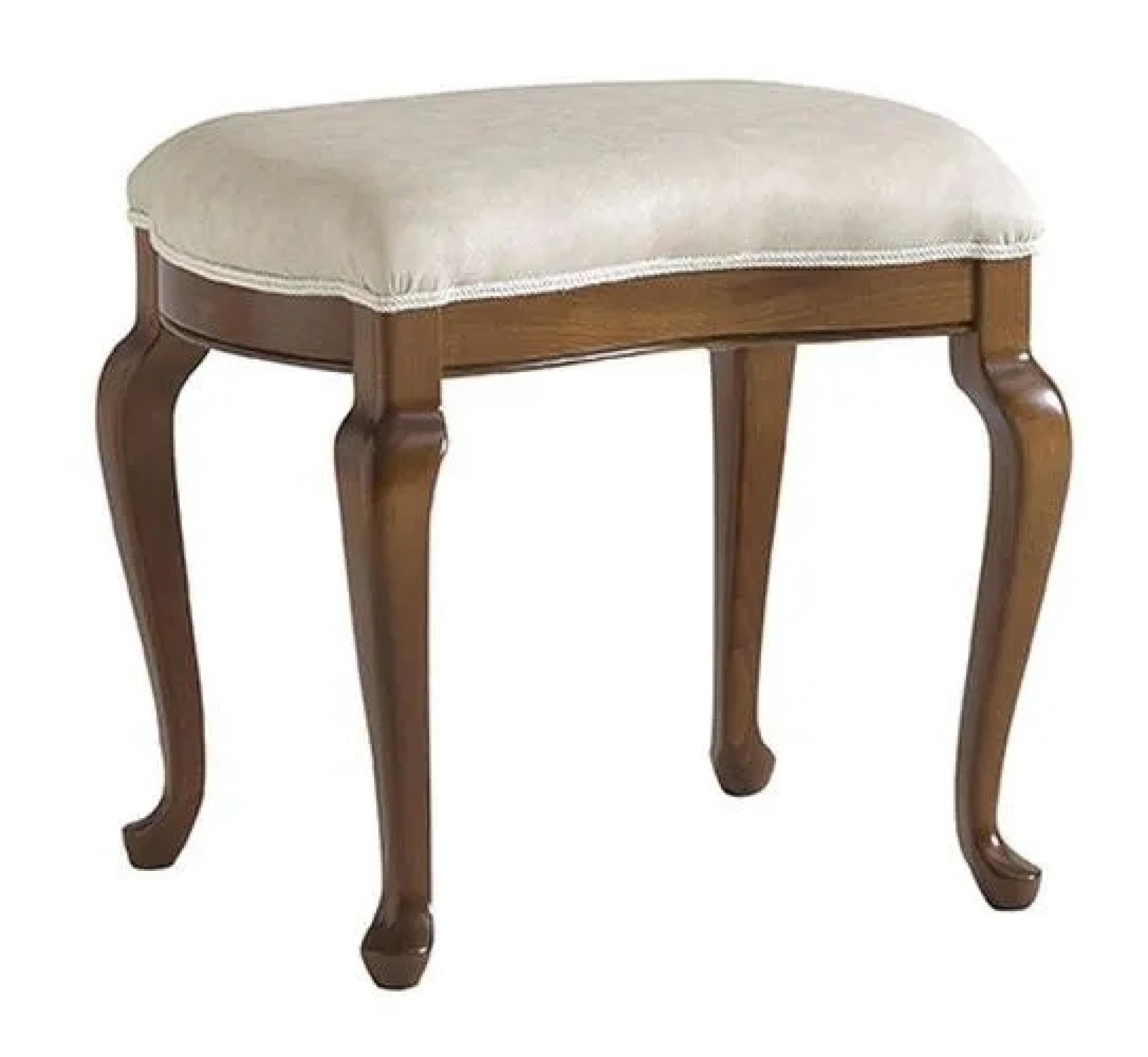 Giotto Dressing Stool - Padded - Walnut