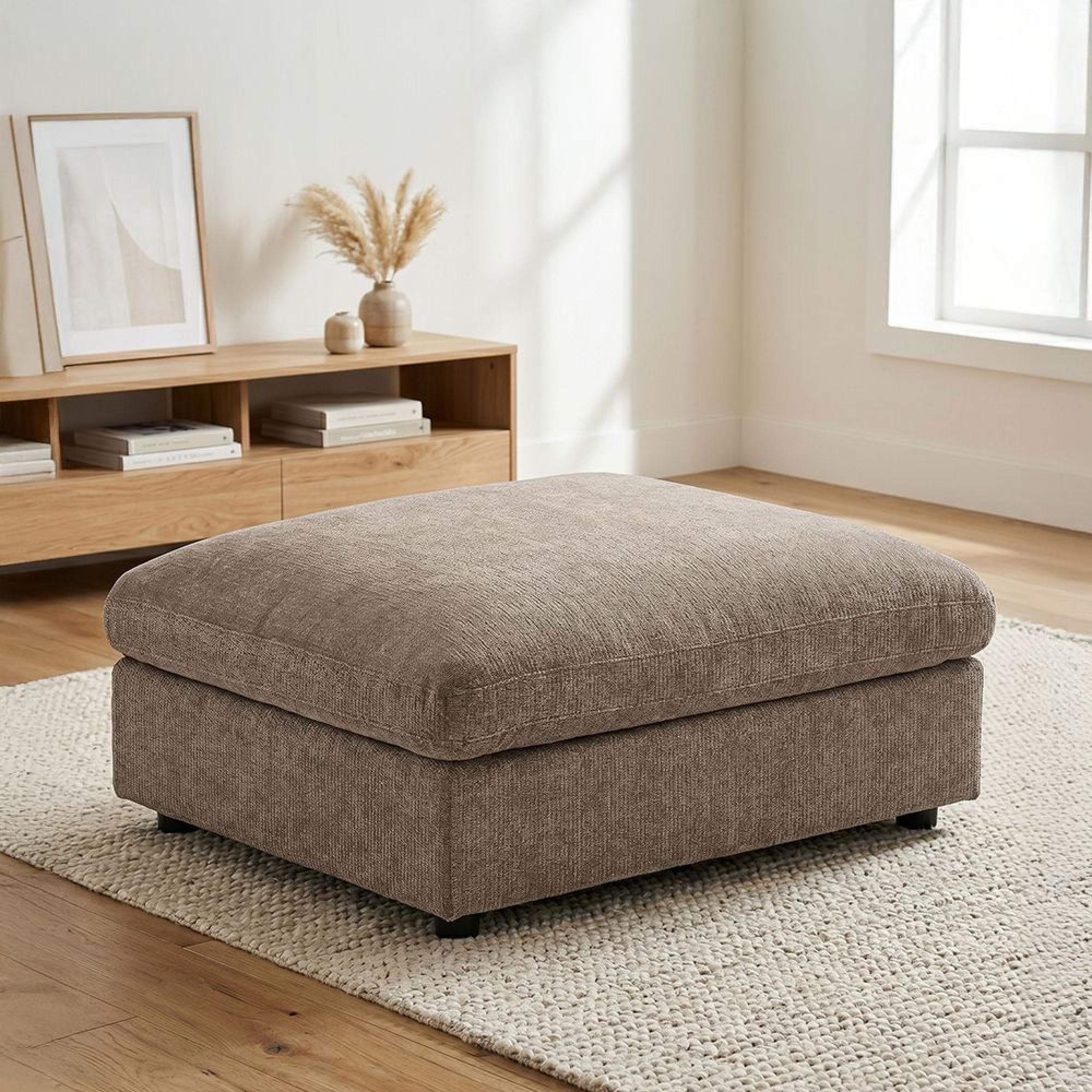 Haven Footstool - Hazelnut - Fabric
