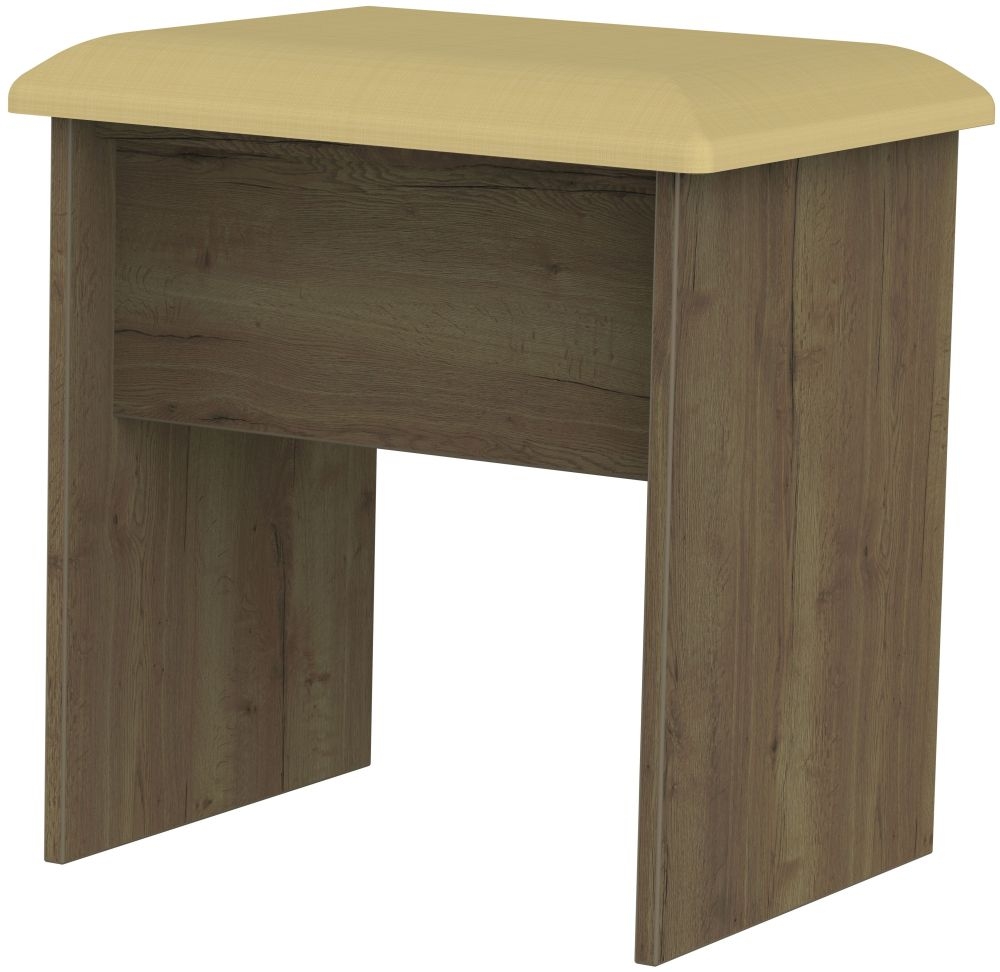 Kent Dressing Stool - Padded - Oak