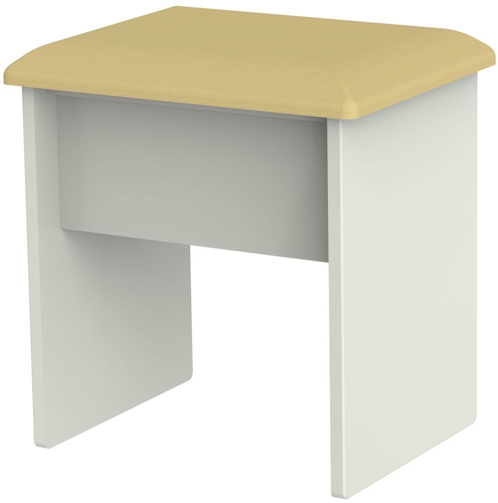 Knightsbridge Dressing Stool - Padded - Cashmere Matt