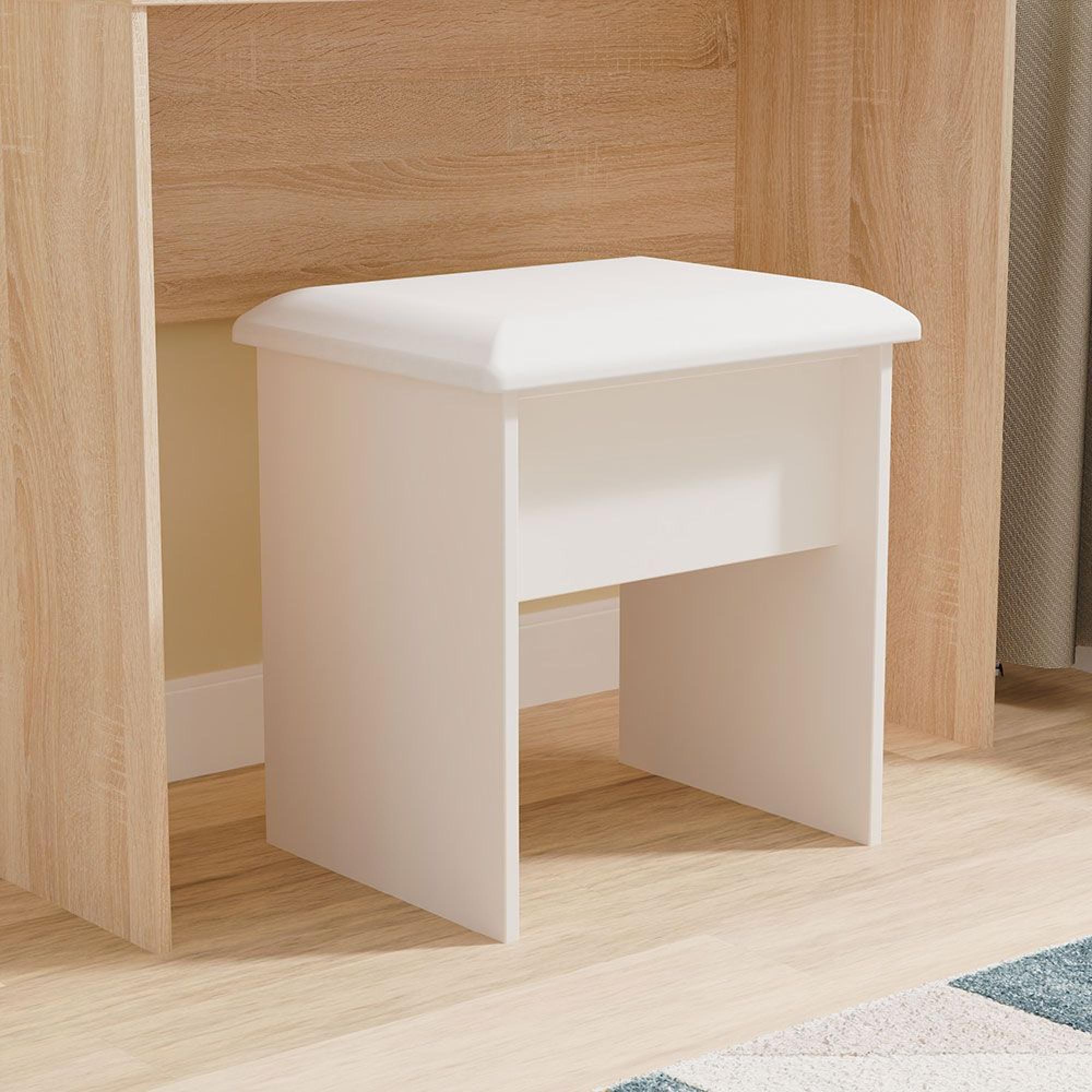Milan Dressing Stool - Padded - Cashmere Gloss