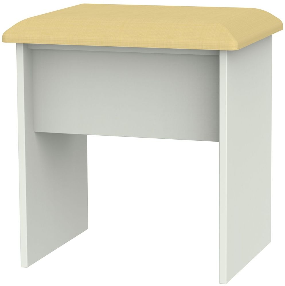 Monaco Dressing Stool - Padded - Cashmere