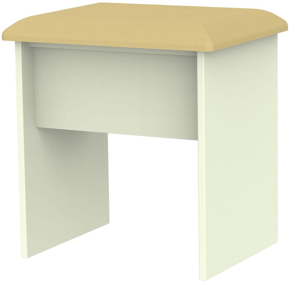 Monaco Dressing Stool - Padded - Cream