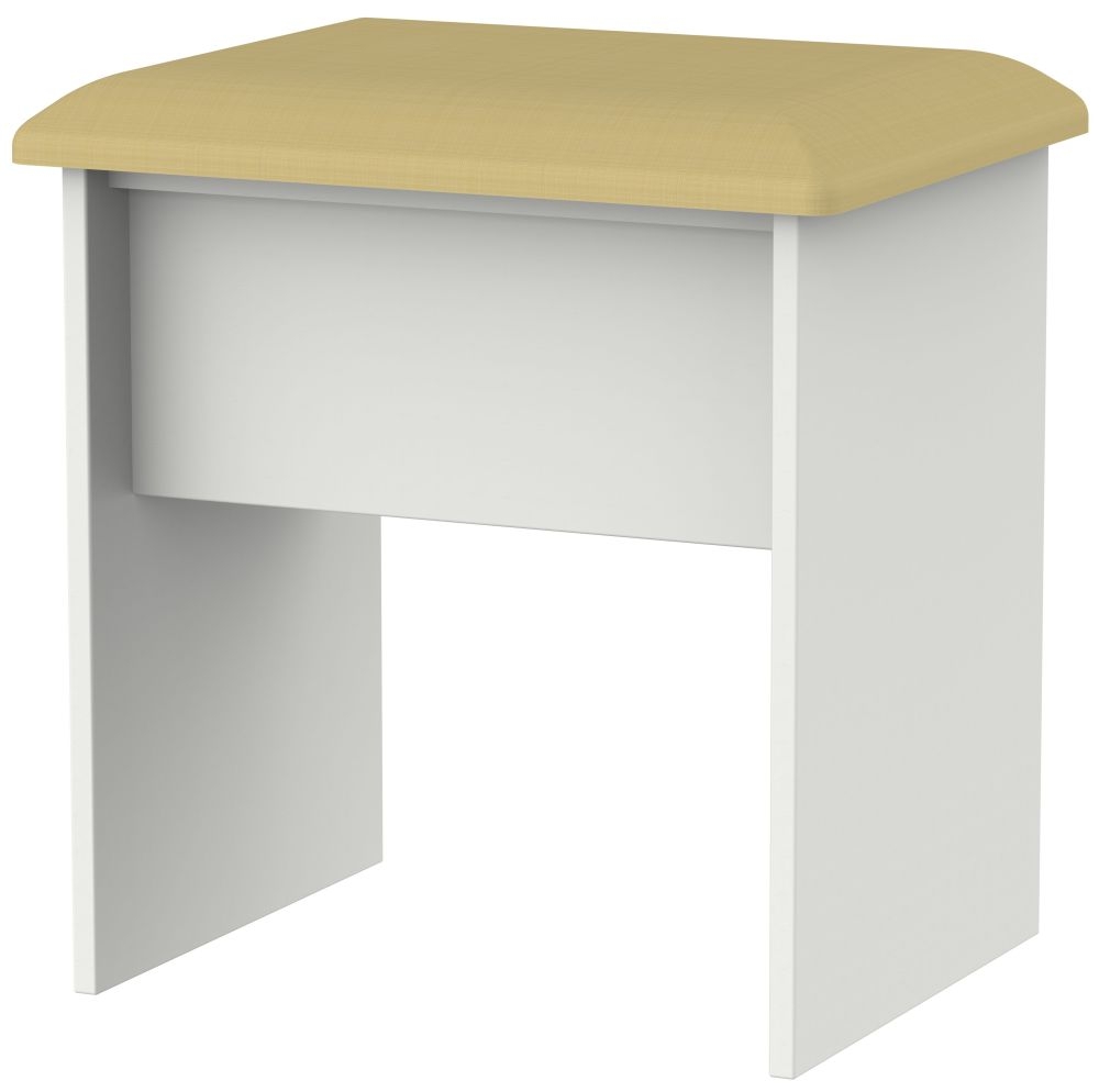 Sherwood Padded Dressing Stool - Grey