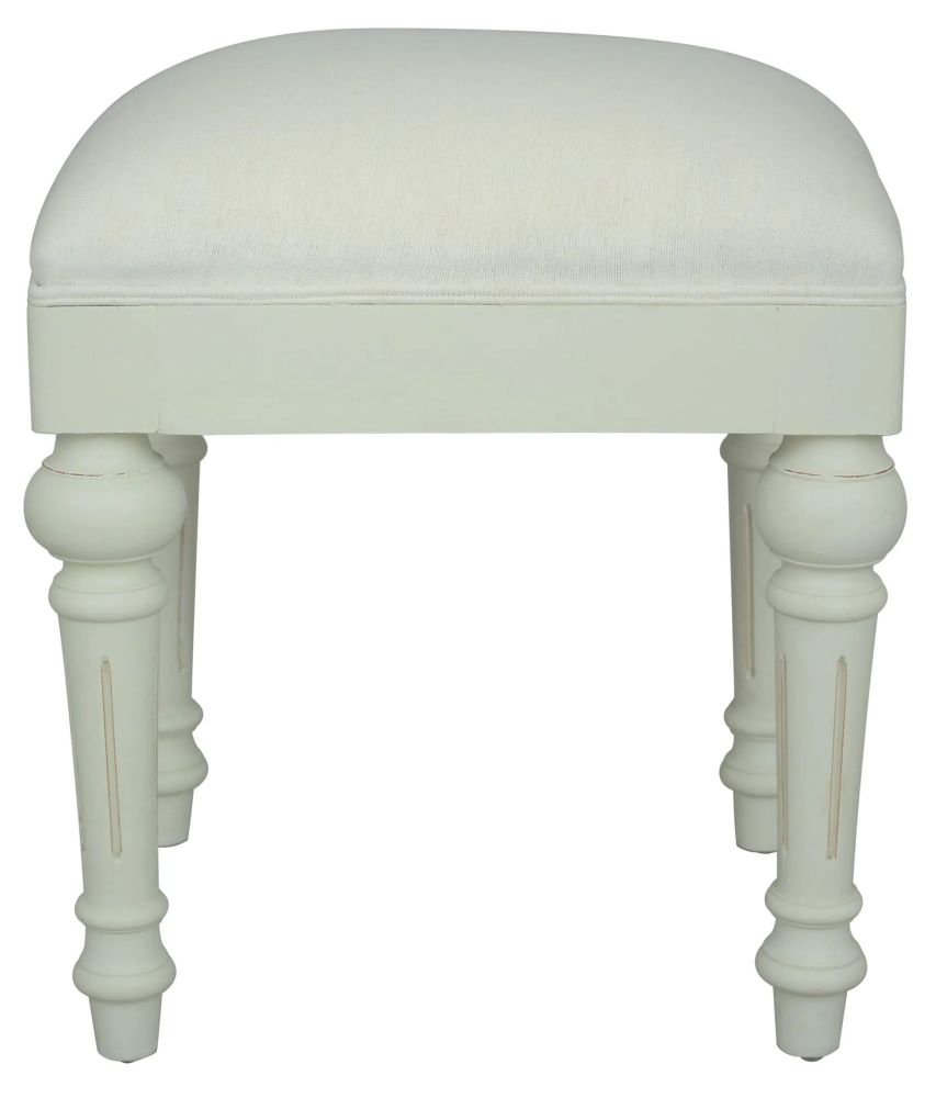 Solana Dressing Stool - Lime White - French Style