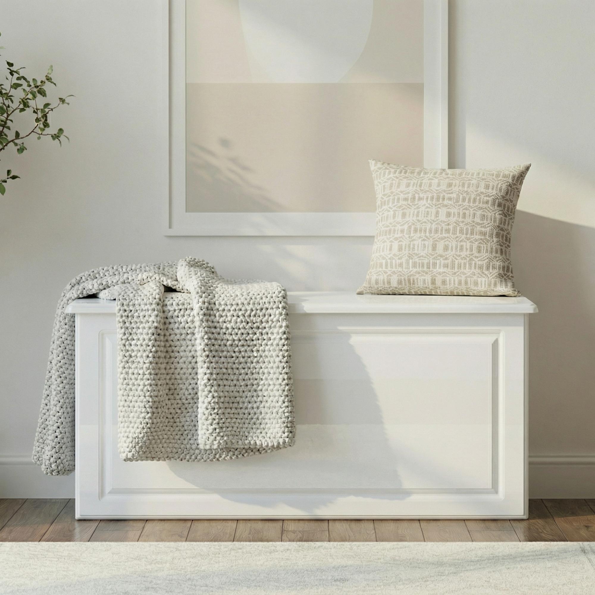 Pembroke Blanket Box - White Gloss