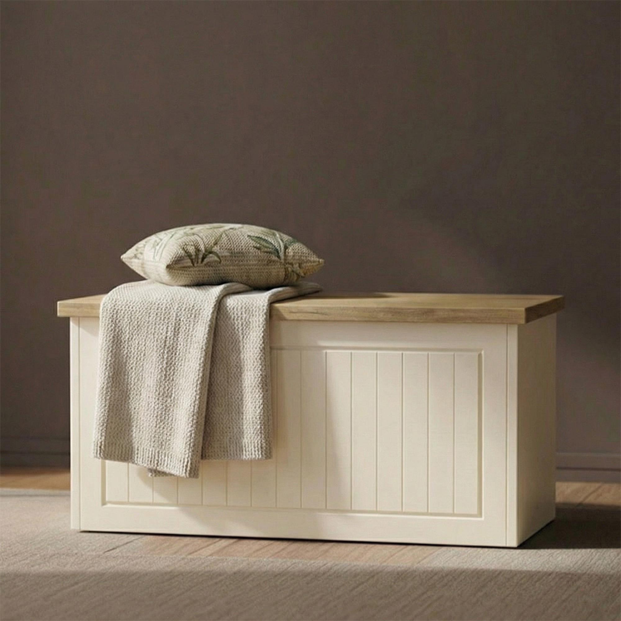 Vienna Blanket Box - Cream