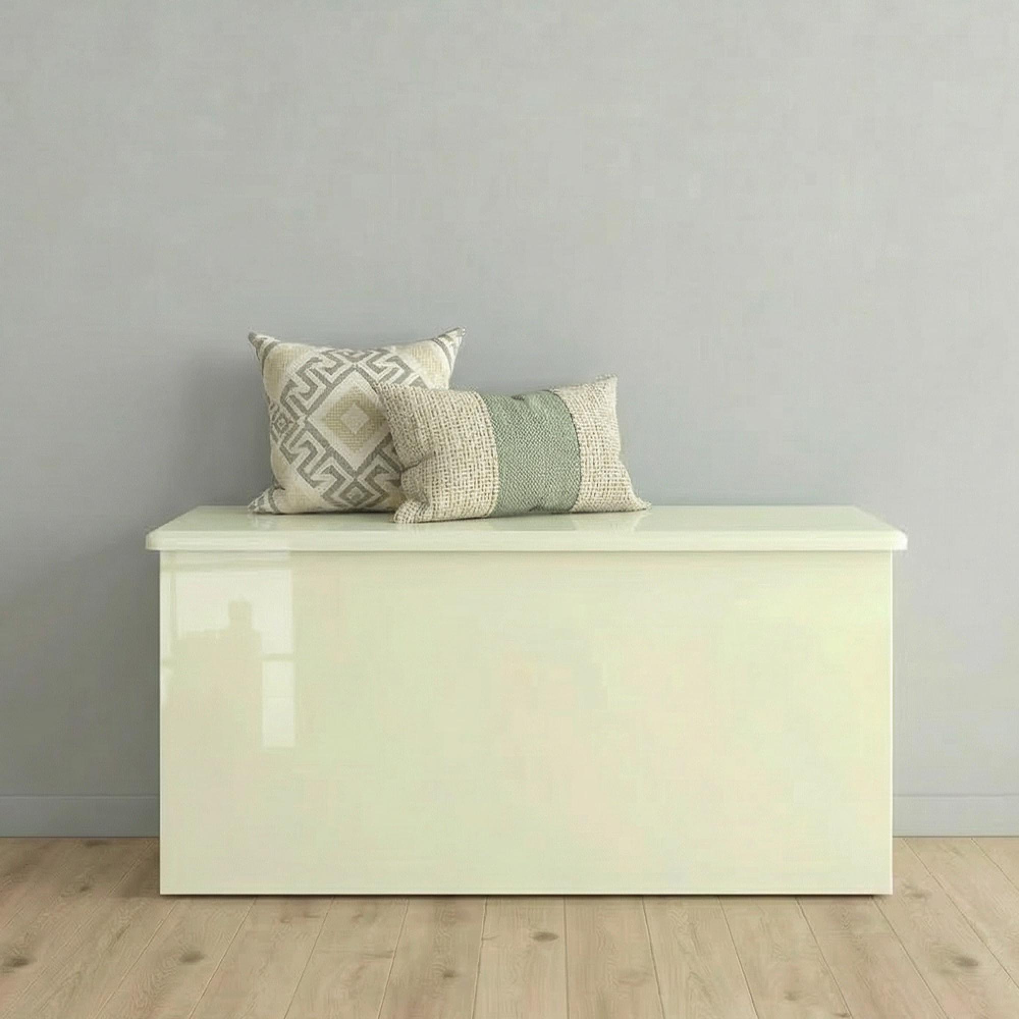 Knightsbridge Blanket Box - Cream Gloss
