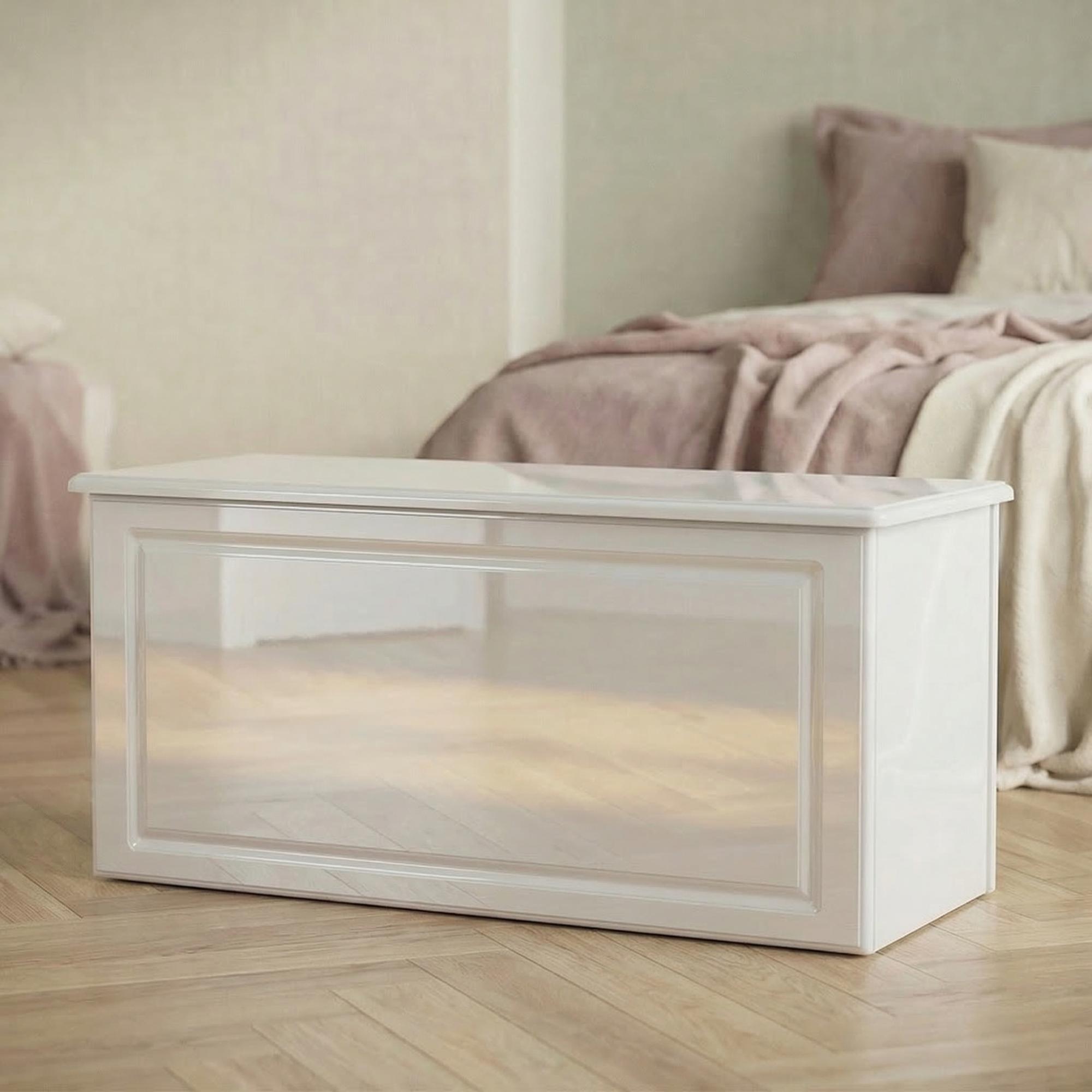 Balmoral Blanket Box - White Gloss