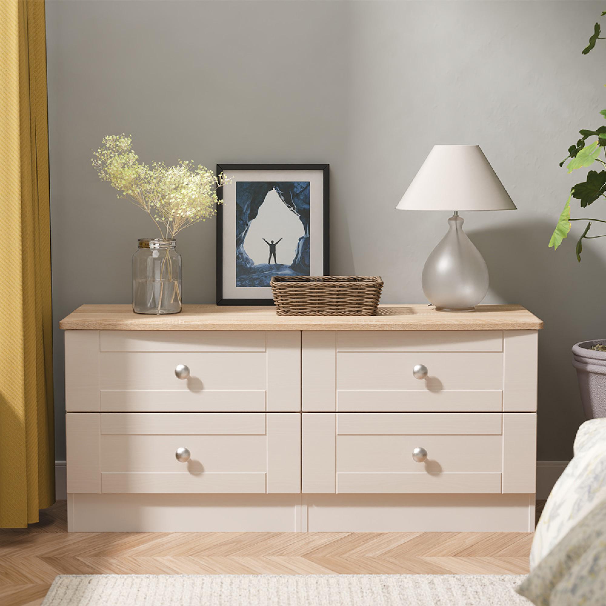 Sussex Bed Box - Cashmere and Oak