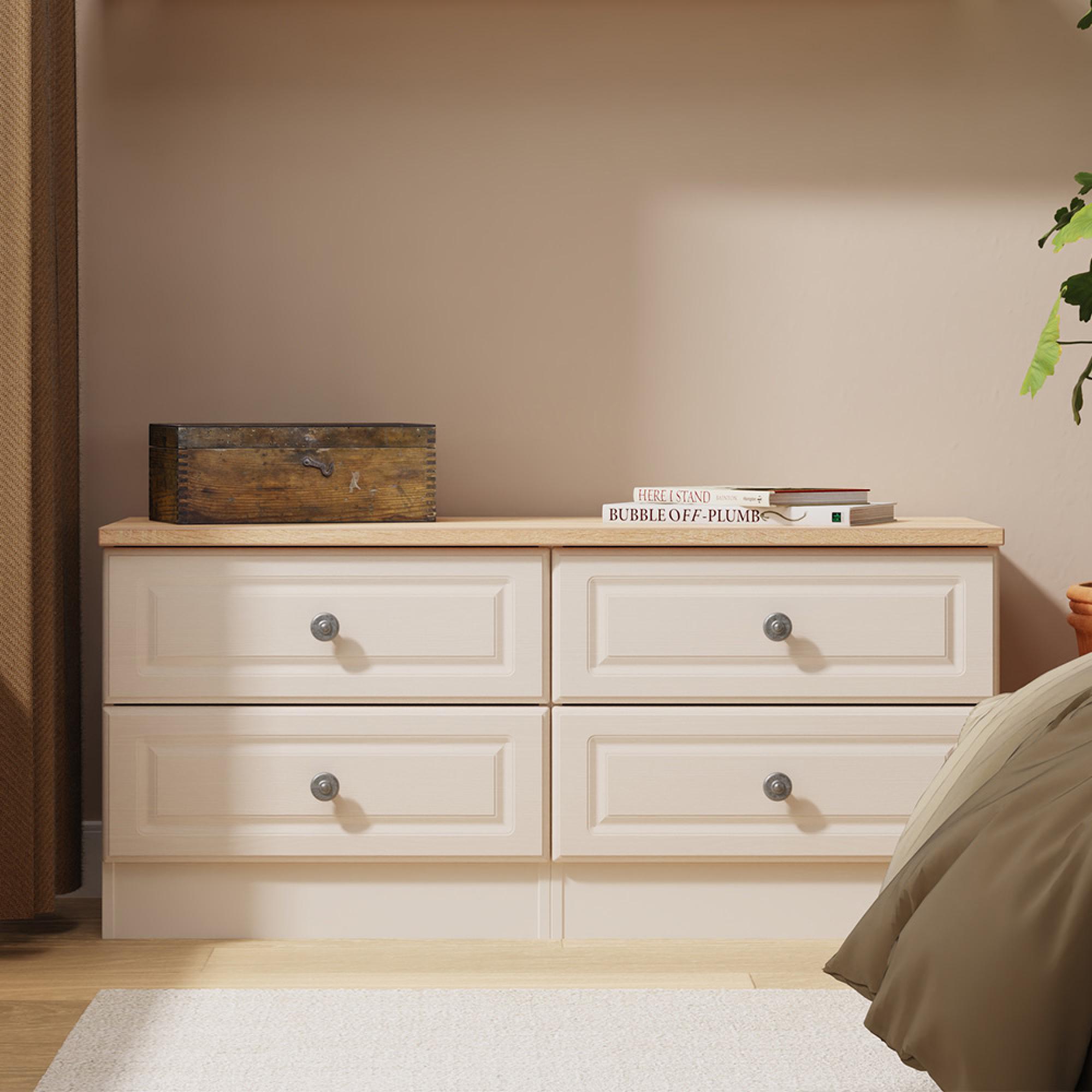 Norfolk Bed Box - Cashmere and Oak