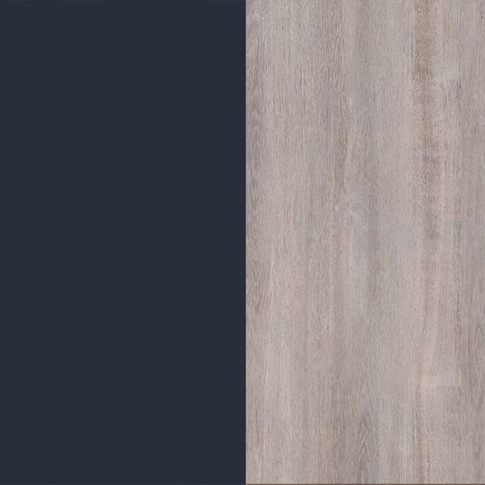 Indigo Front and Grey Oak Base