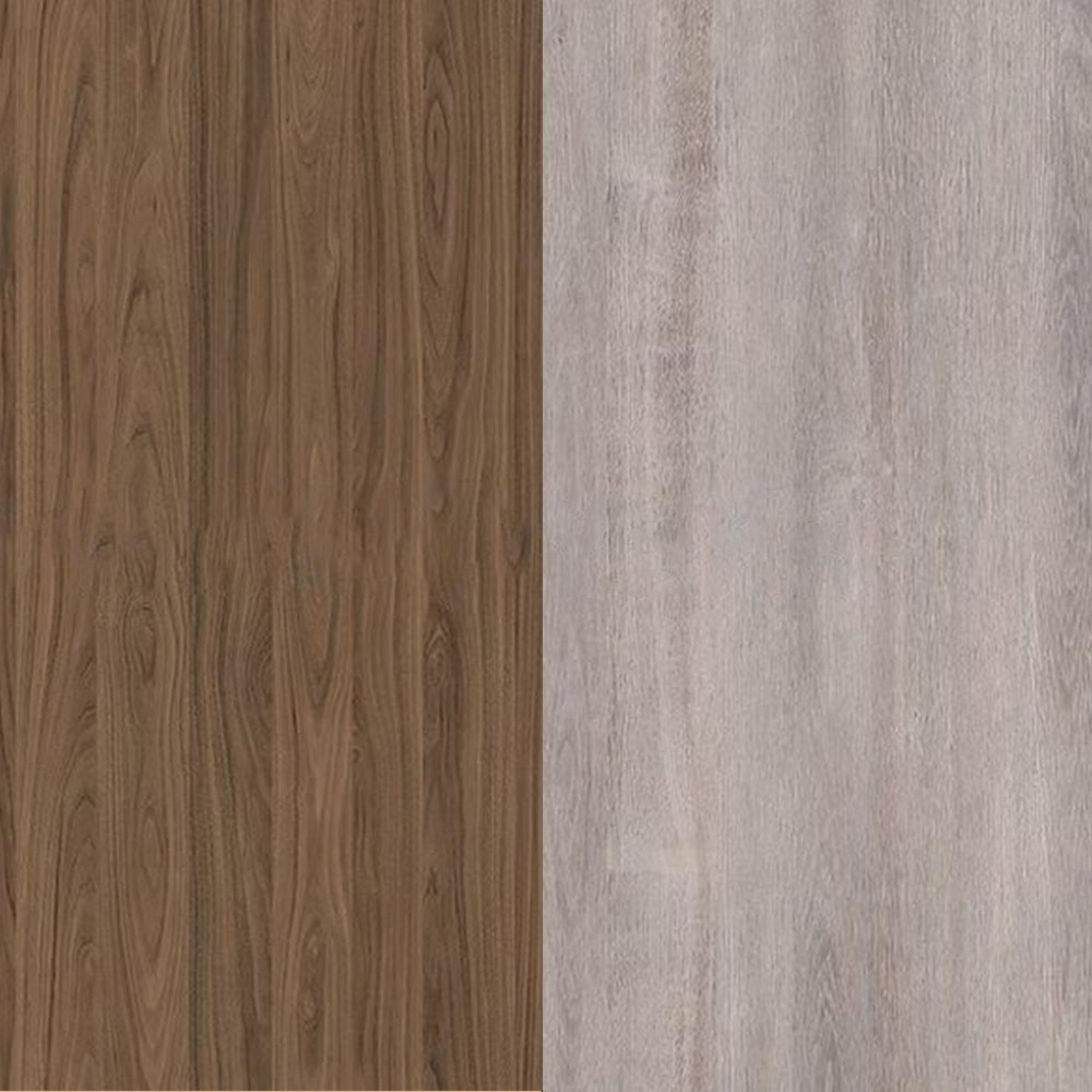 Carini Walnut Front and Grey Oak Base
