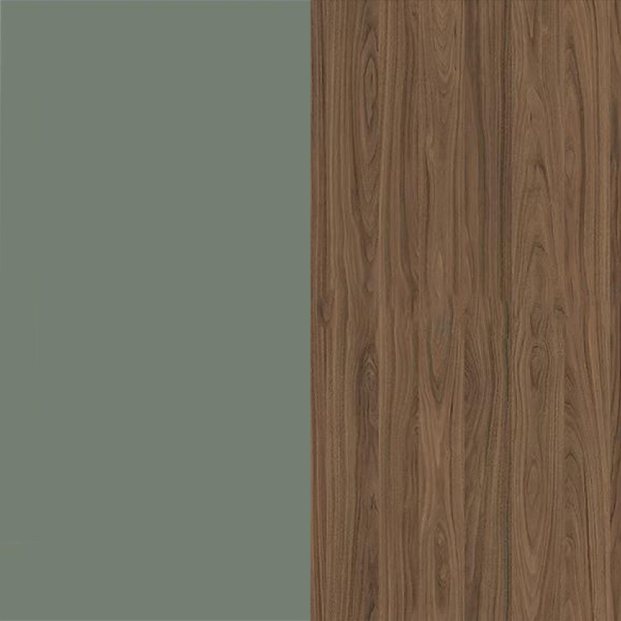 Reed Green Front and Carini Walnut Base