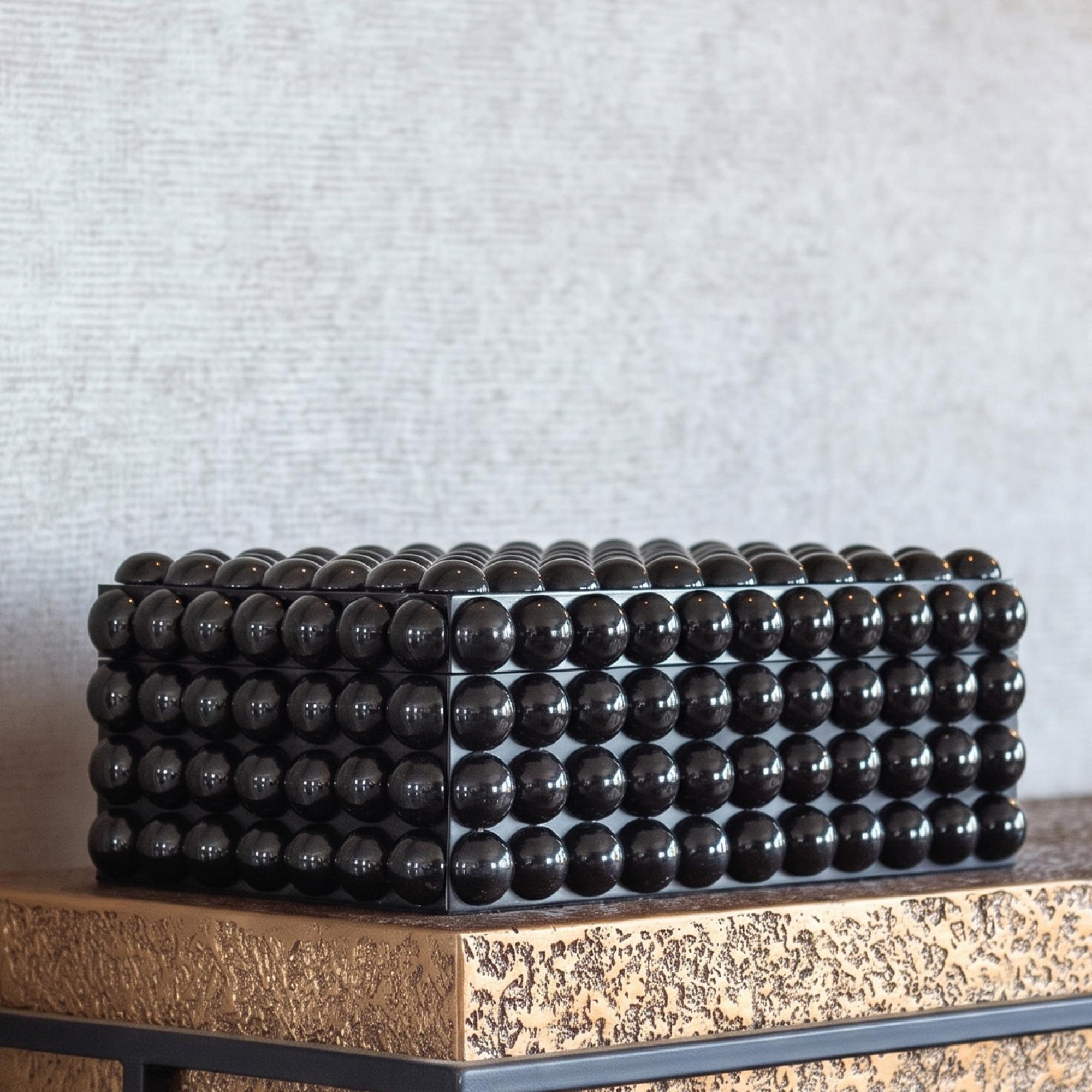 Bubble Black Large Jewellery Box