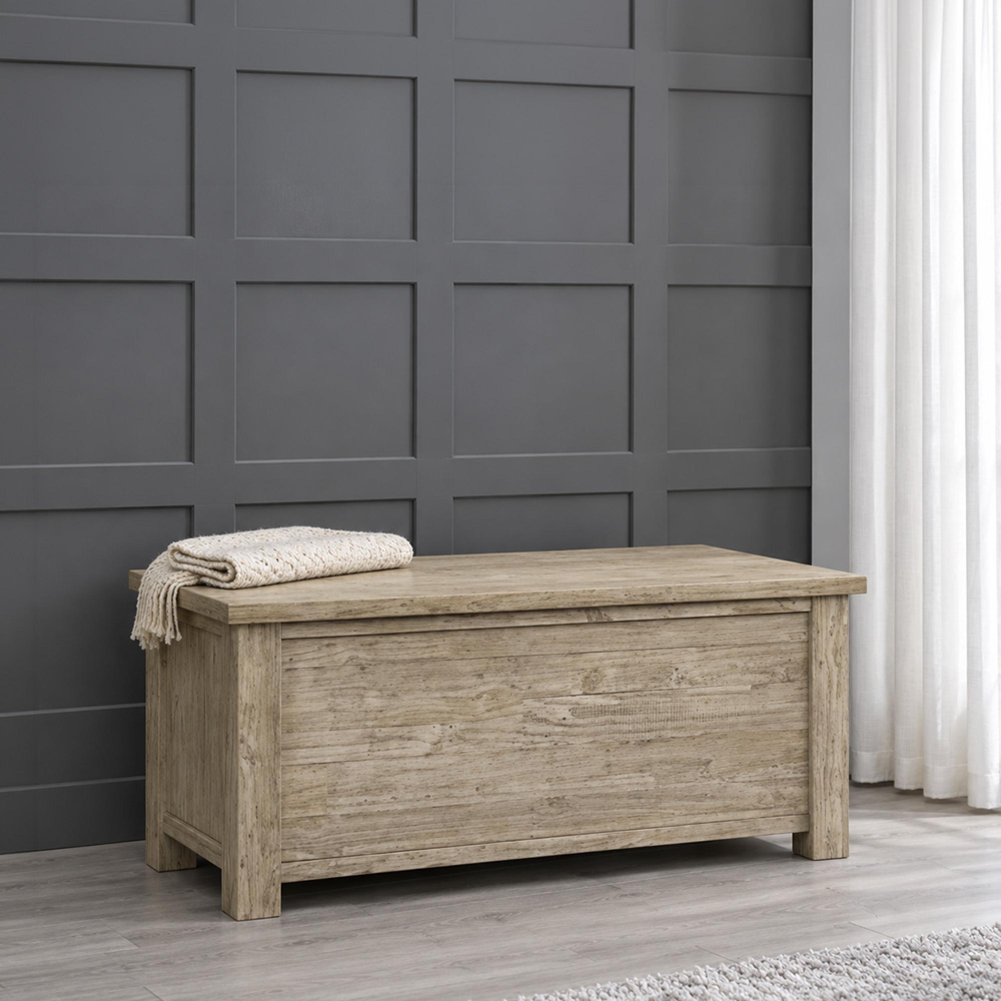 Reclaimed Pine Blanket Box