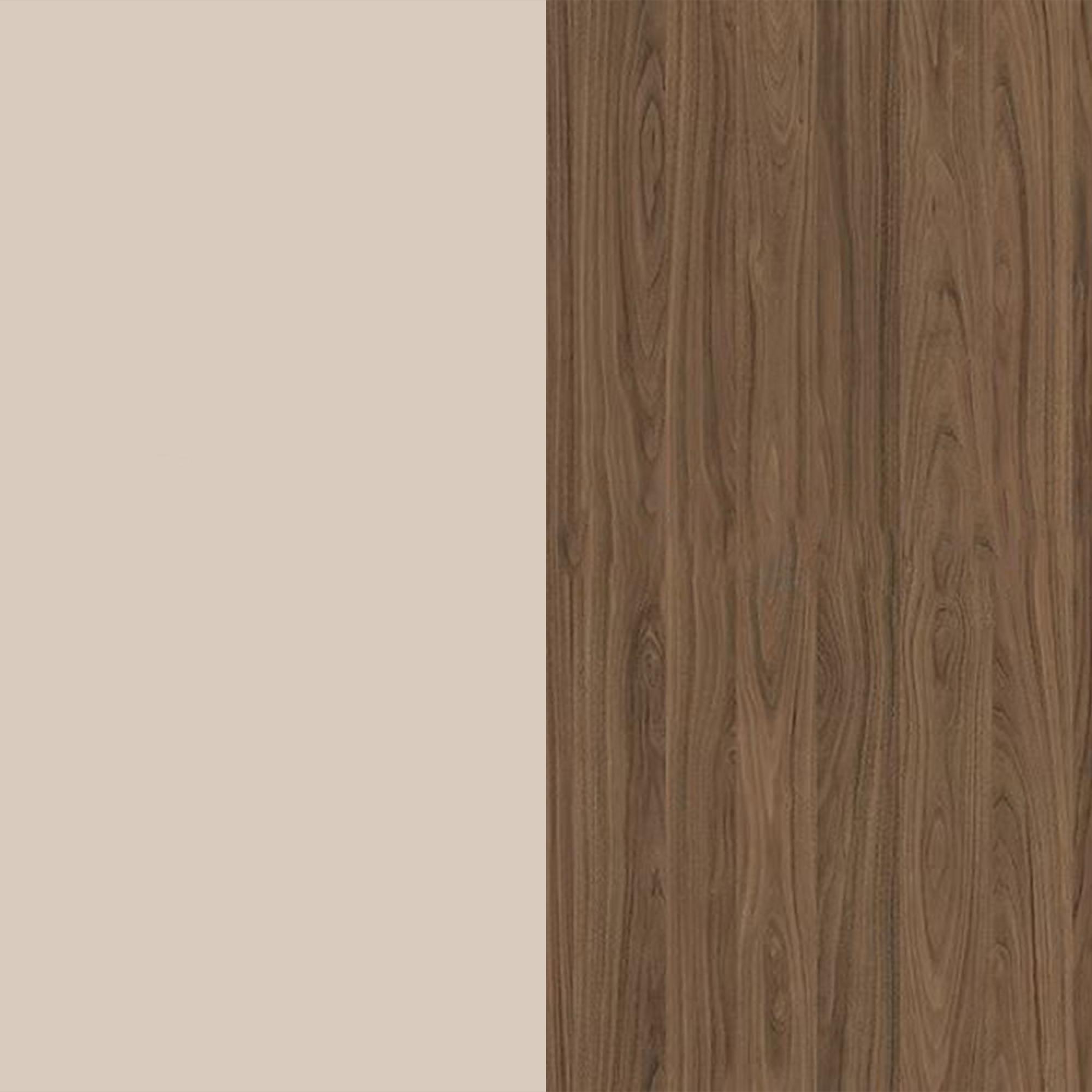 Kashmir Gloss Front and Carini Walnut Base