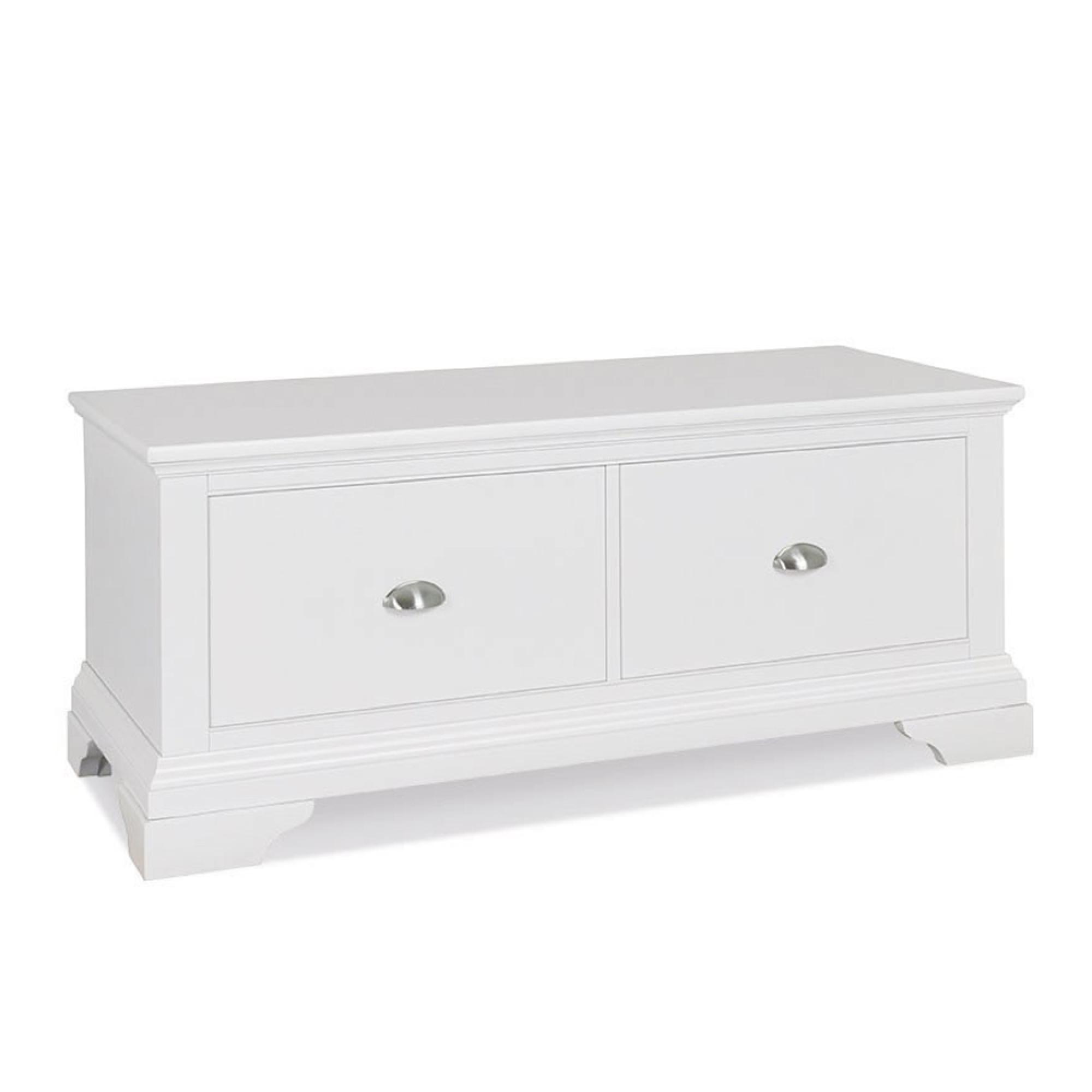 Hampstead White Blanket Box