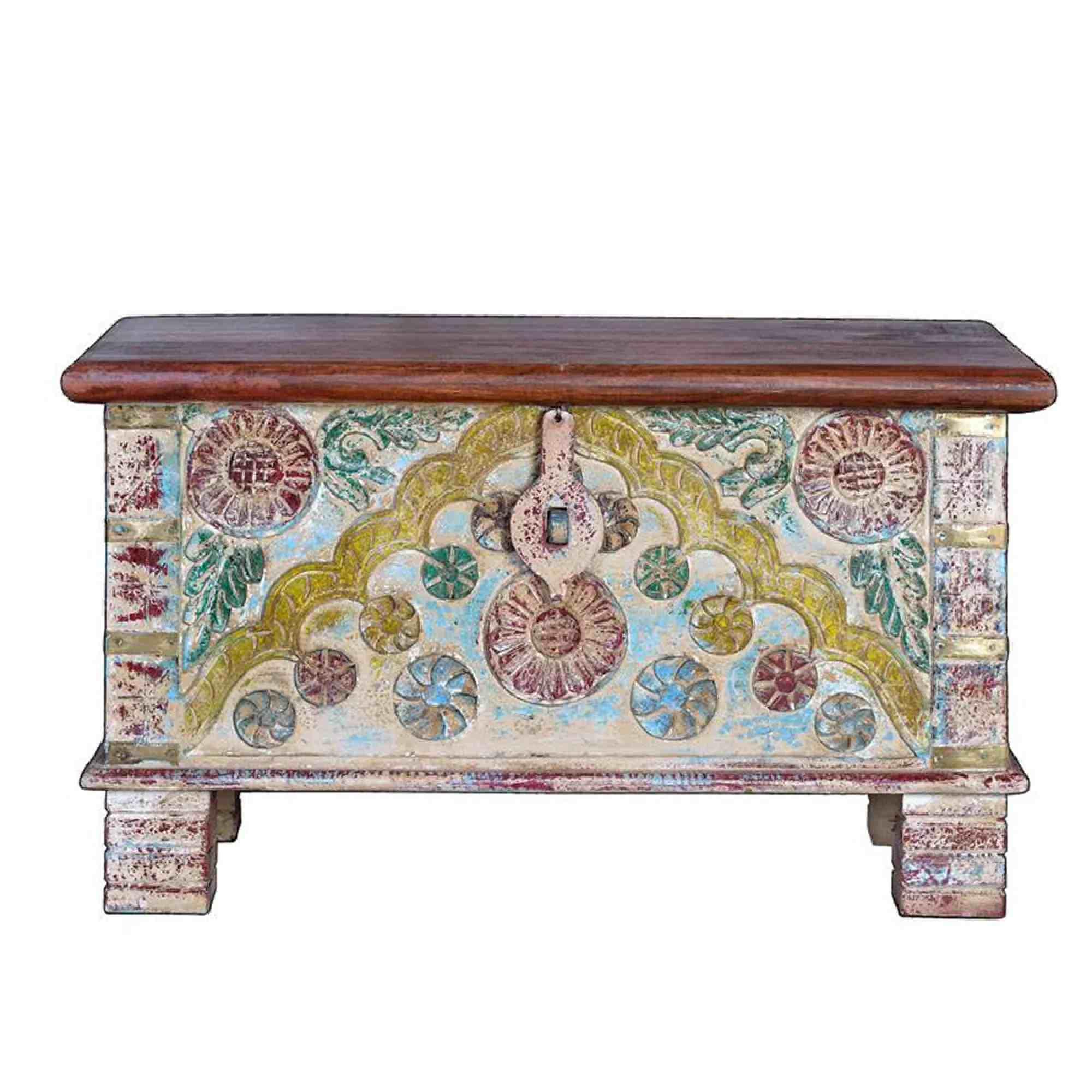 Feldham Storage Trunk - Mango Wood