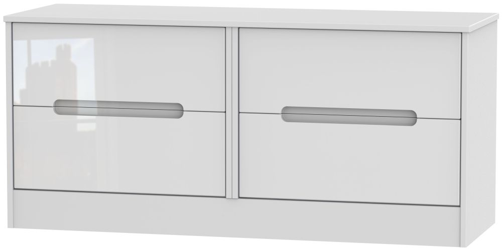 Monaco Bed Box - White Gloss