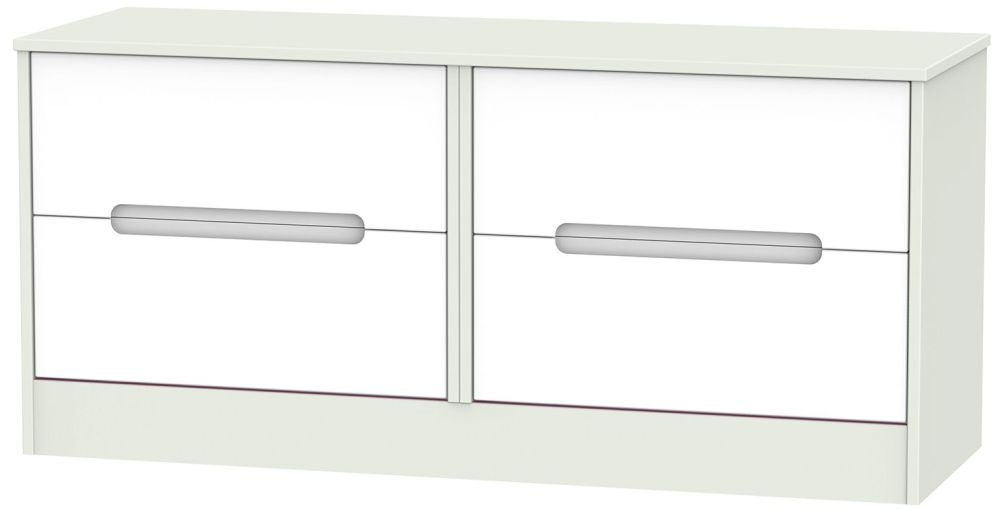 Monaco Bed Box - White and Cashmere