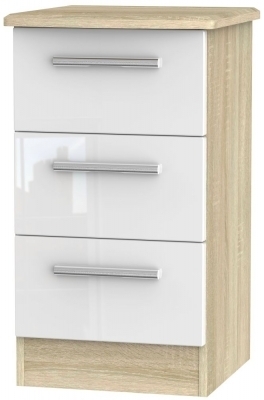 White High Gloss Front and Bardolino Base Unit