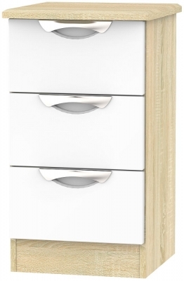 White High Gloss Front and Bardolino Base Unit