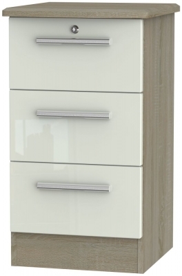 Kaschmir High Gloss Front and Darkolino Base Unit