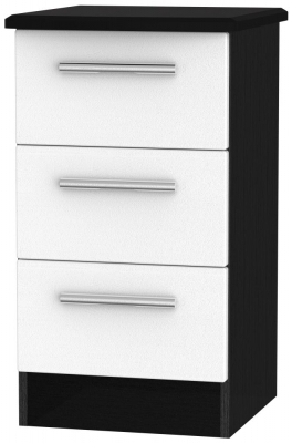 Rustic White Front and Black Base Unit