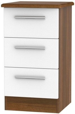 Rustic White Front and Noche Walnut Base Unit