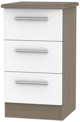 Rustic White Front and Toronto Walnut Base Unit