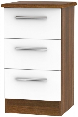White Front and Noche Walnut Base Unit