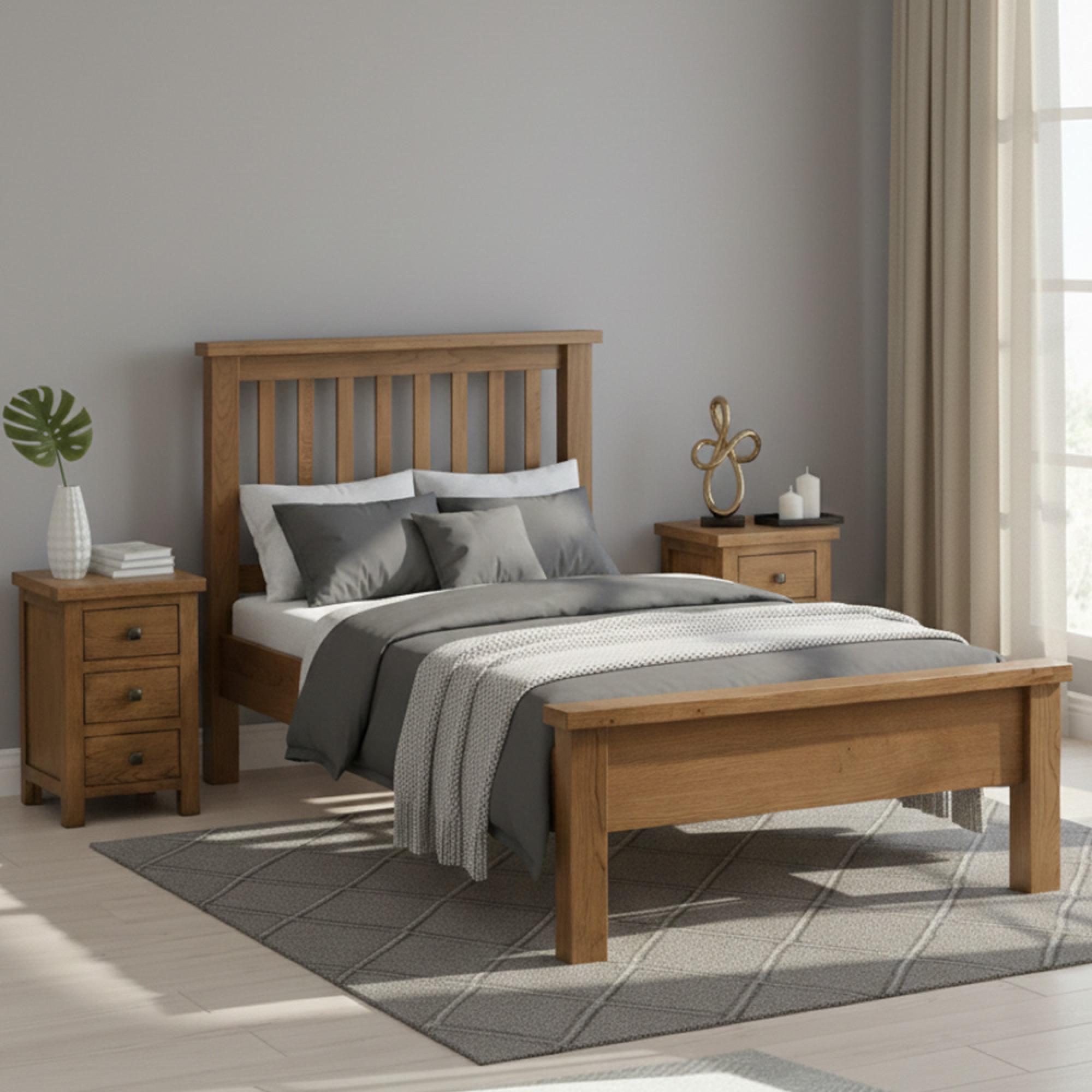 Original Bed - Rustic Oak - Sizes Available