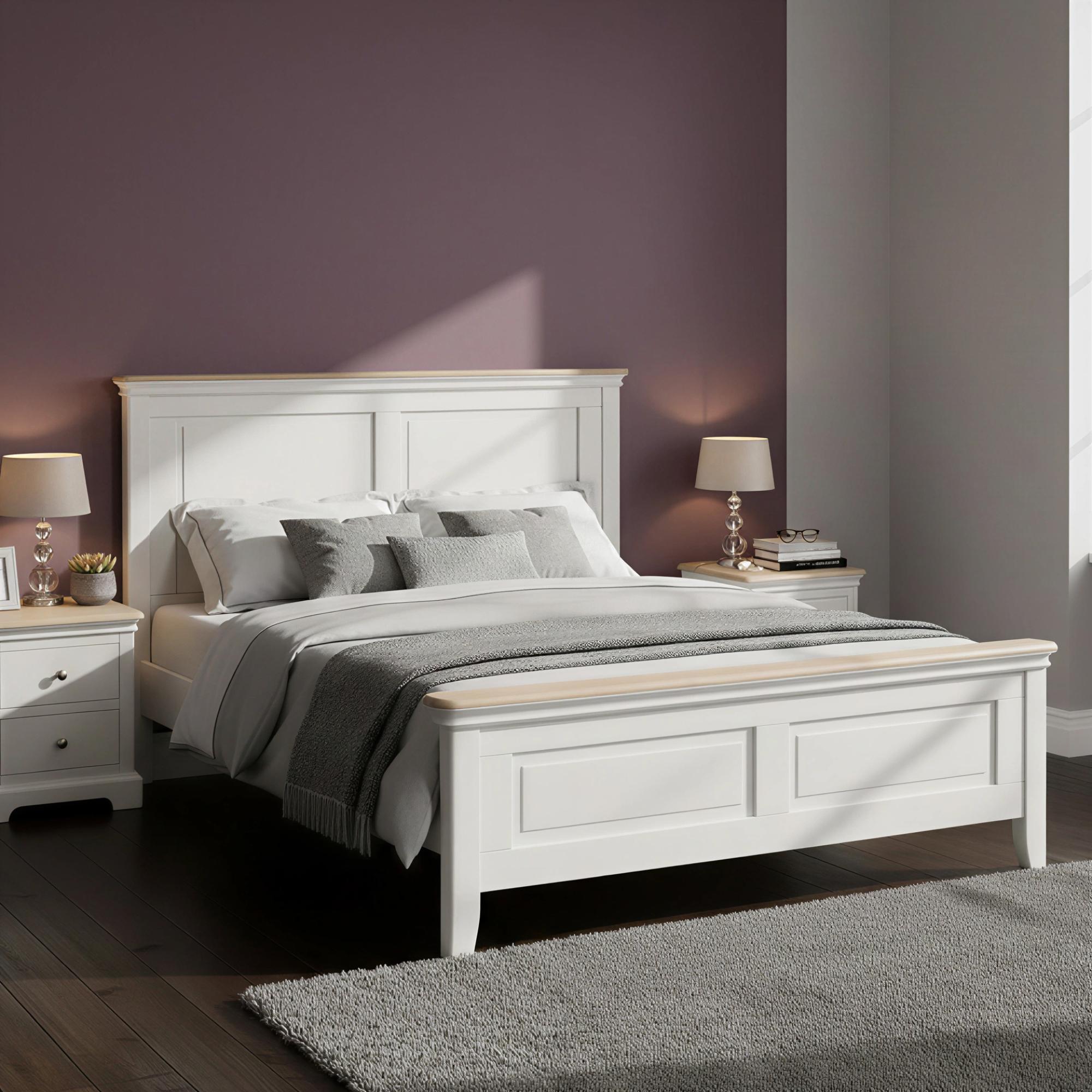 Cromwell Bed - Sizes Available - Grey Painted