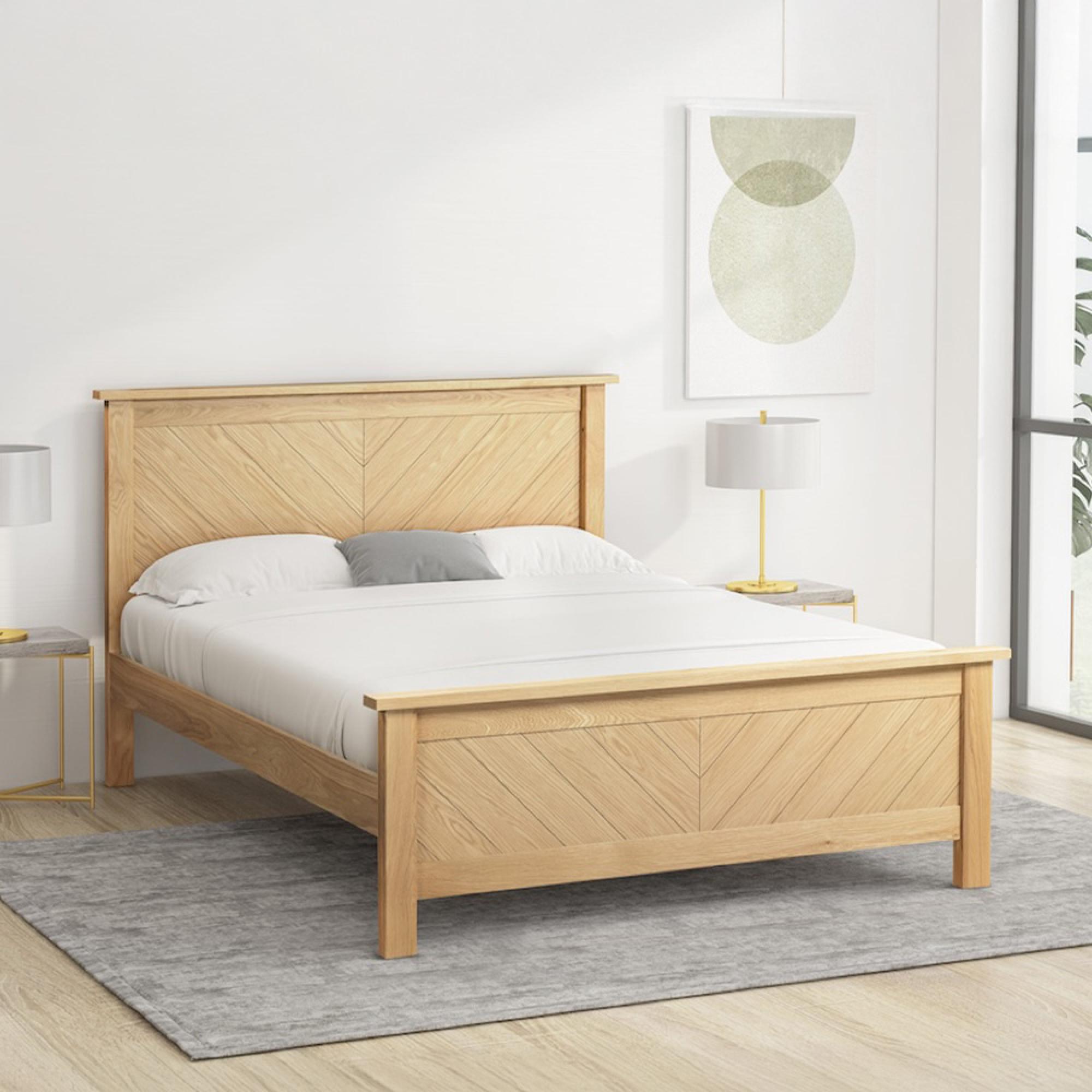 Kay Oak Bed - Sizes Available