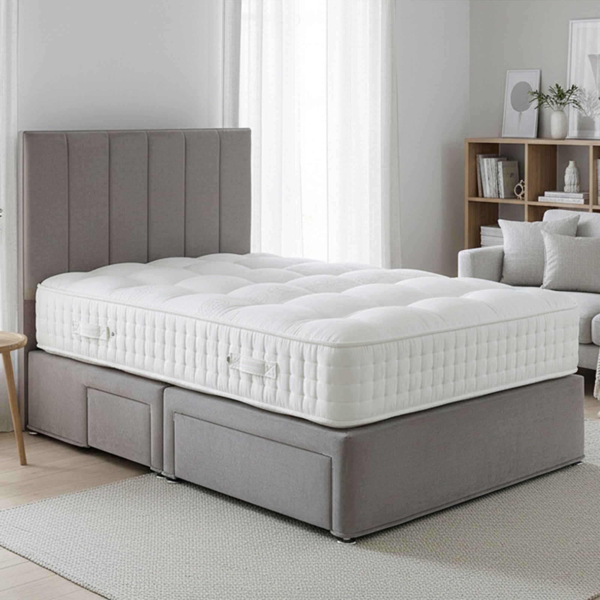 Natural Royal Crown Divan Bed - 3000 Platform Top - Sizes Available