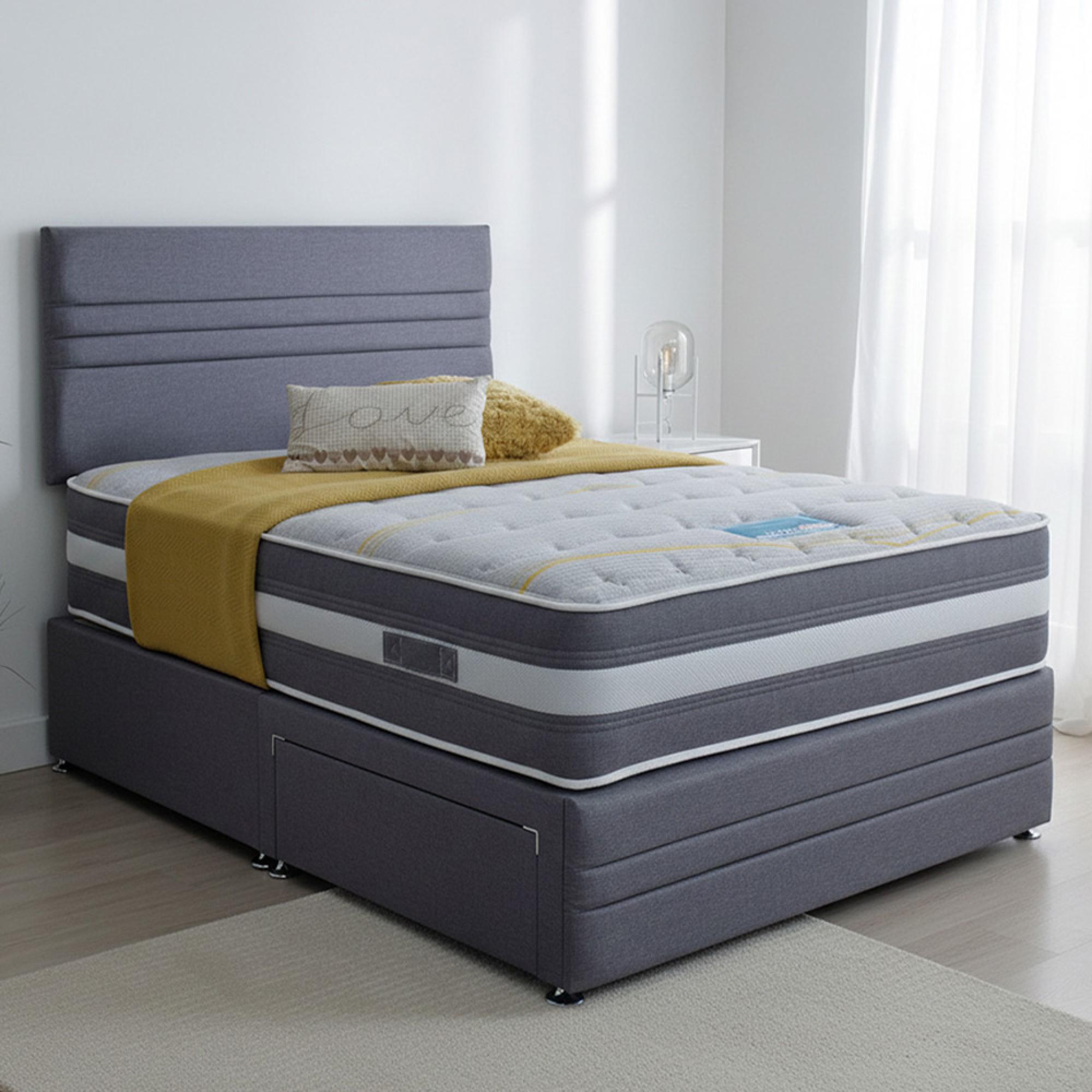 Firm Edge Cloud Lite Tranquility Divan Bed - 1000 Platform Top - Sizes Available