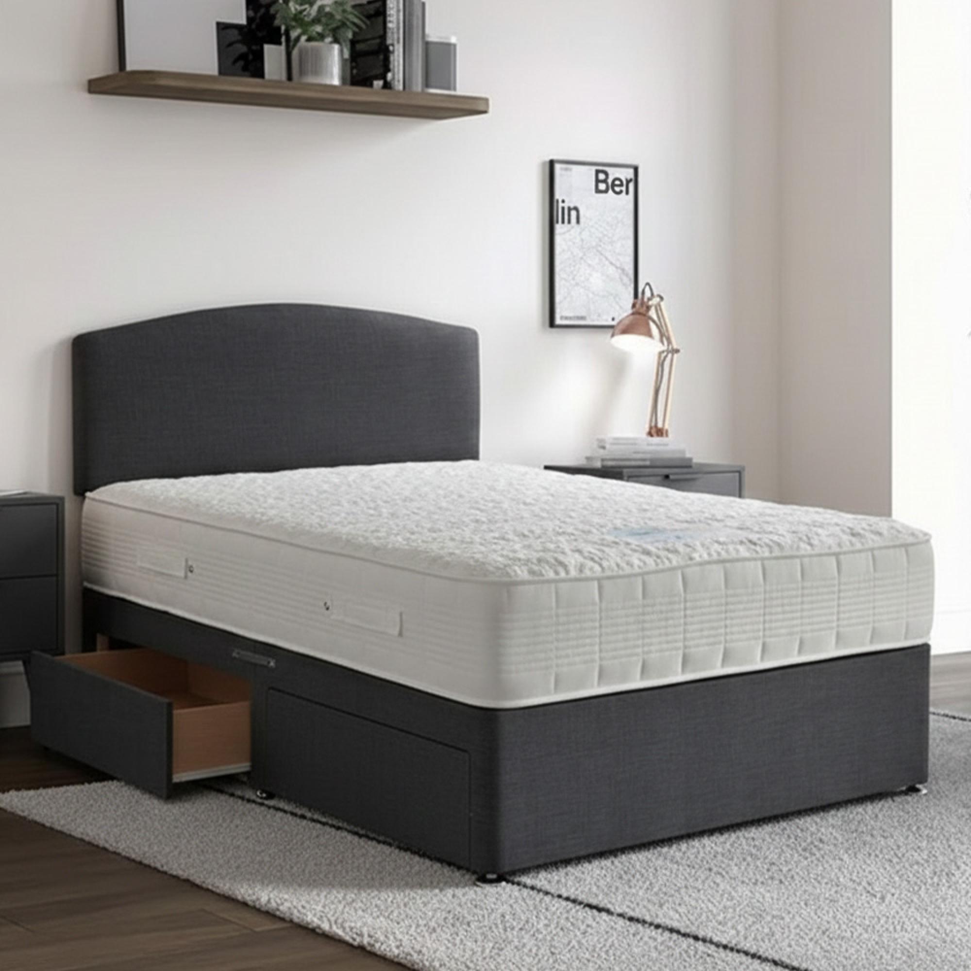 Sensacool Deluxe Divan Bed - 1500 Pocket Spring - Platform Top - Sizes Available