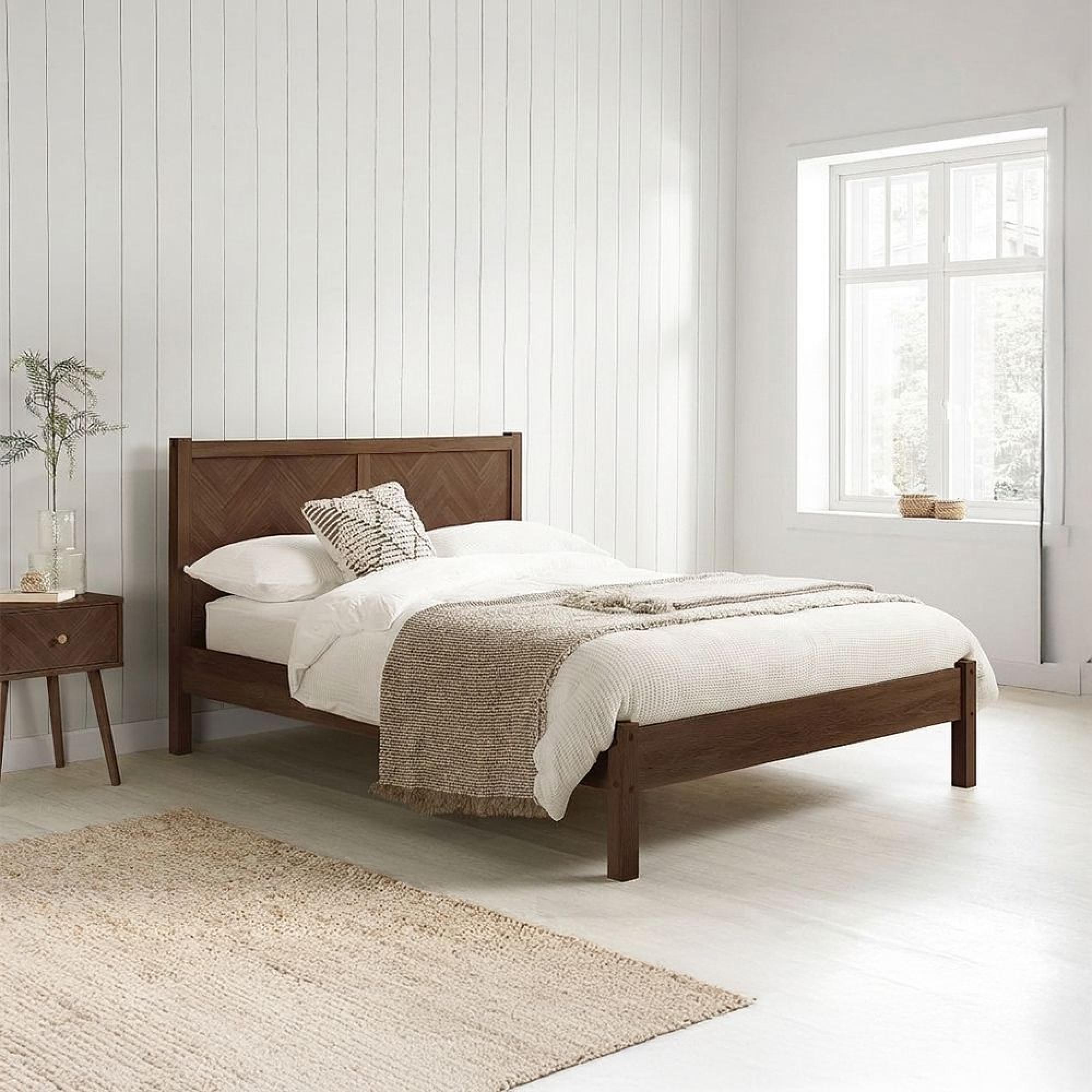 Herringford Bed - Walnut - Sizes Available
