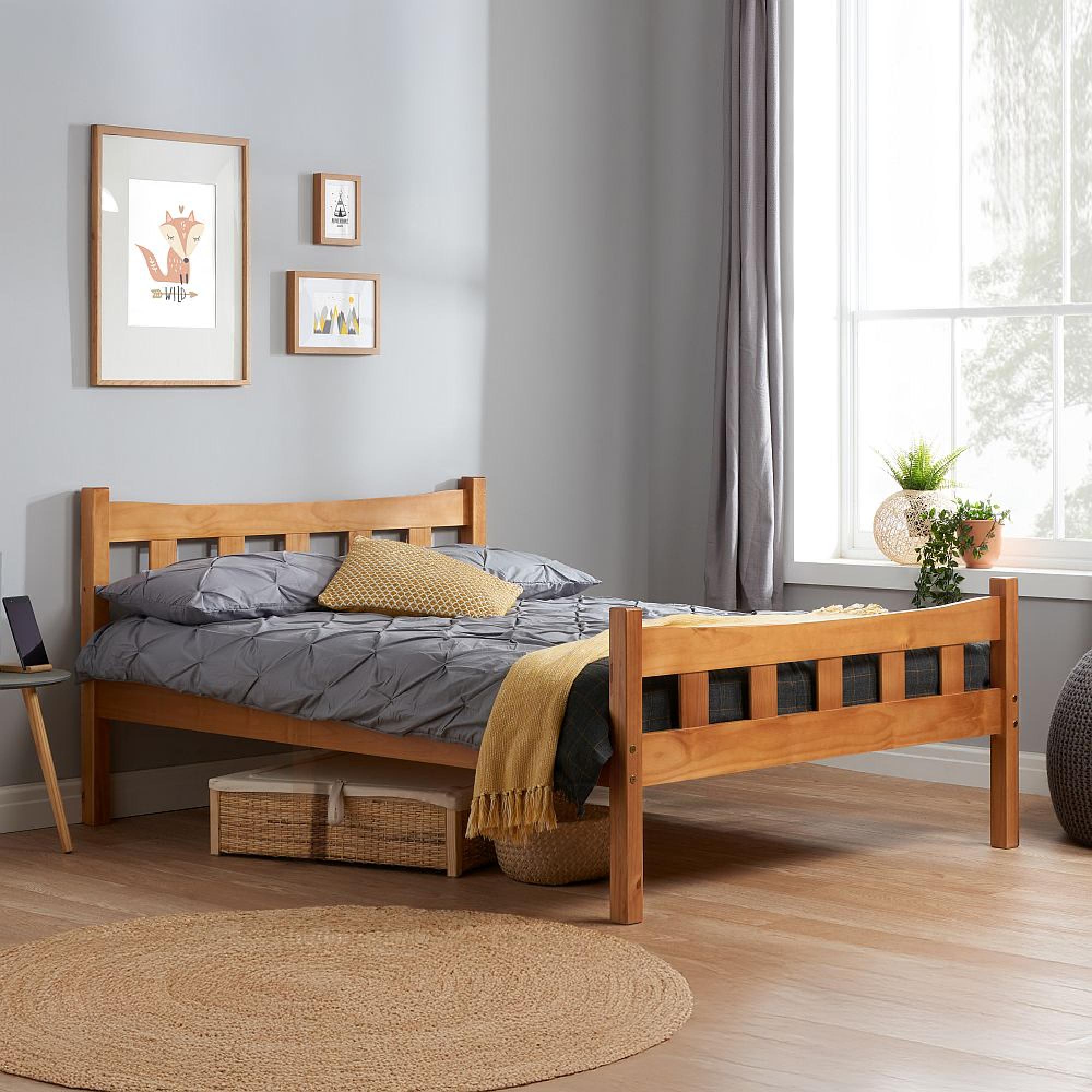 Miami Bed - Pine - Sizes Available