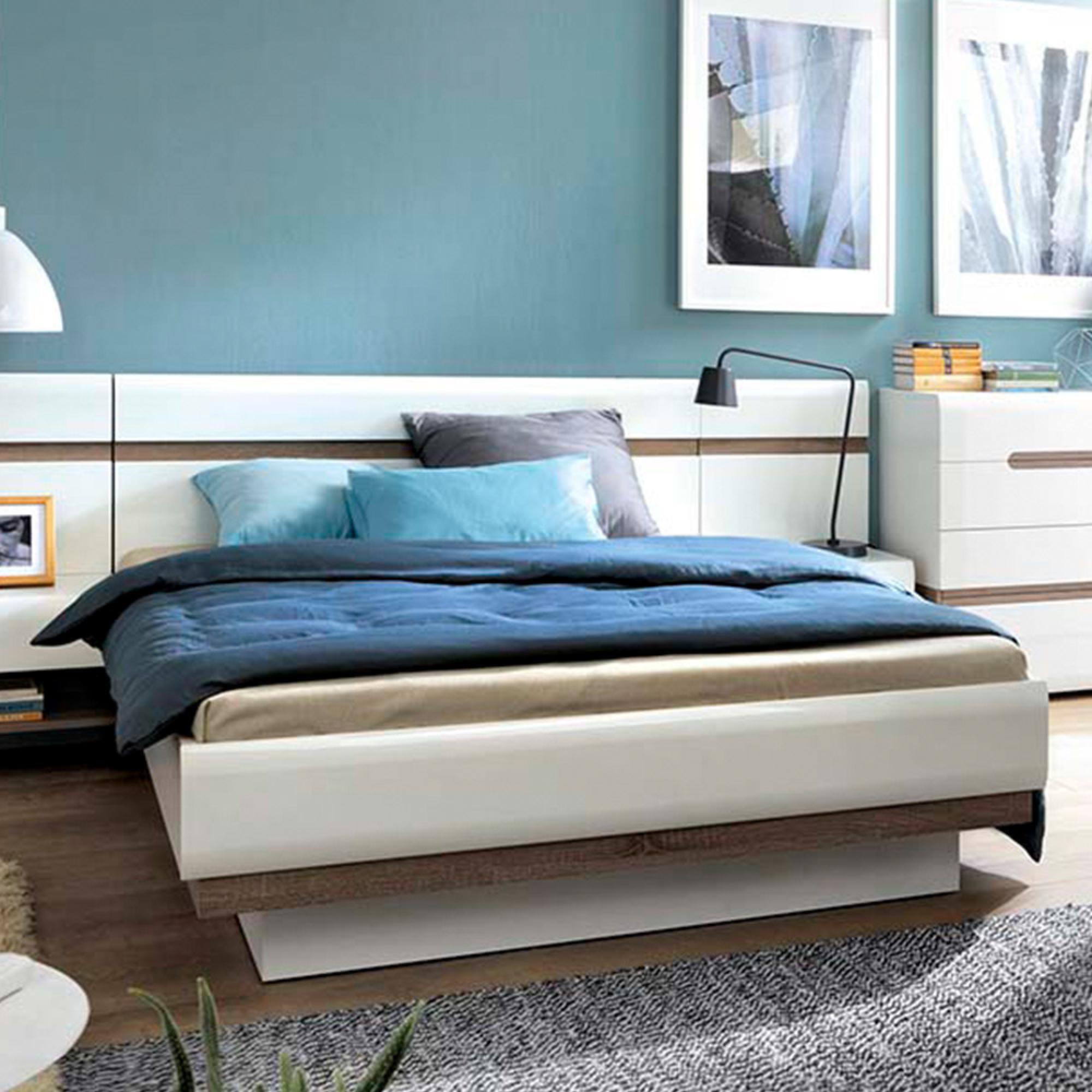 Chelsea Lift Up Bed - 5ft King Size - White Gloss